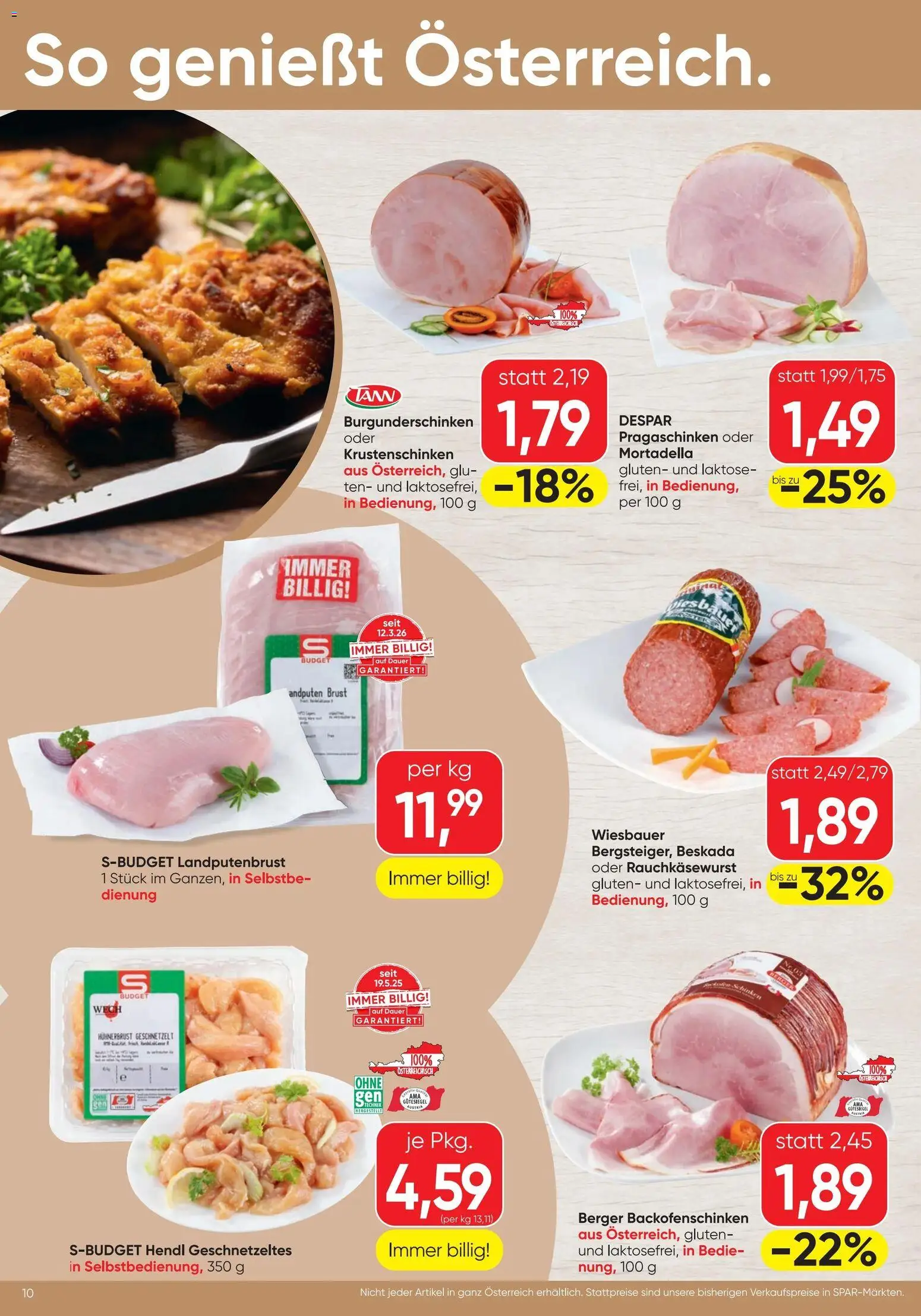 Spar - Flugblatt gültig ab 18.06.2026 | Seite: 10