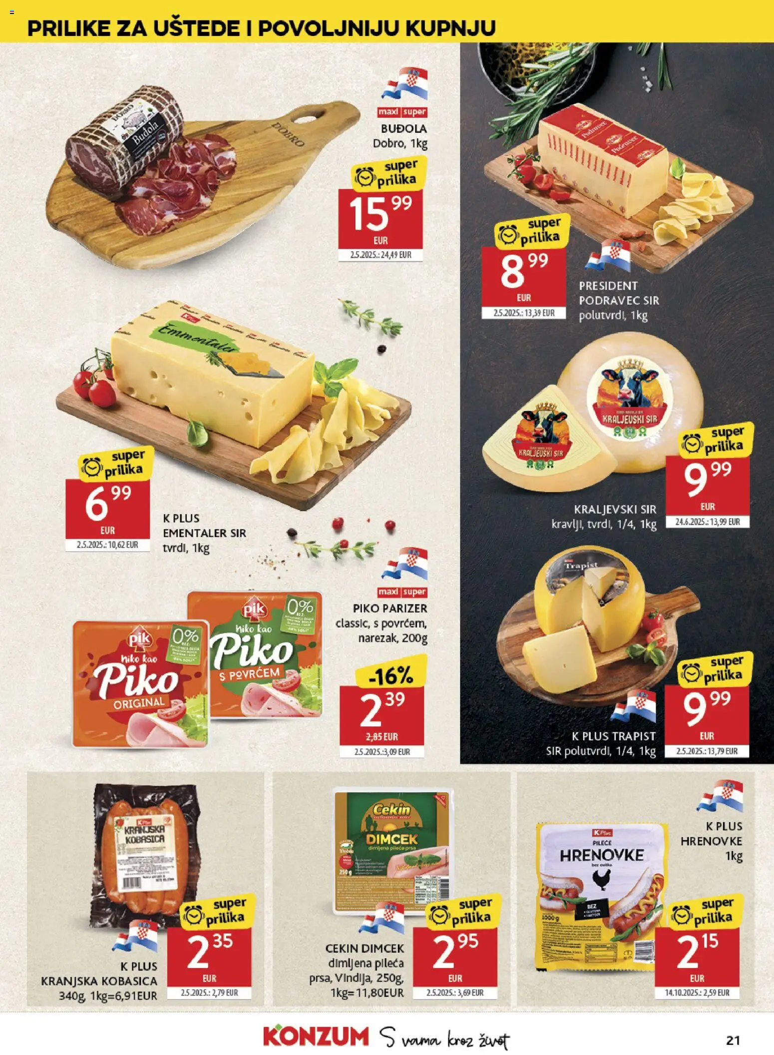 Konzum HR akciós ujság - amely érvényes a következő dátumtól: 06.05.2026 | Oldal: 21