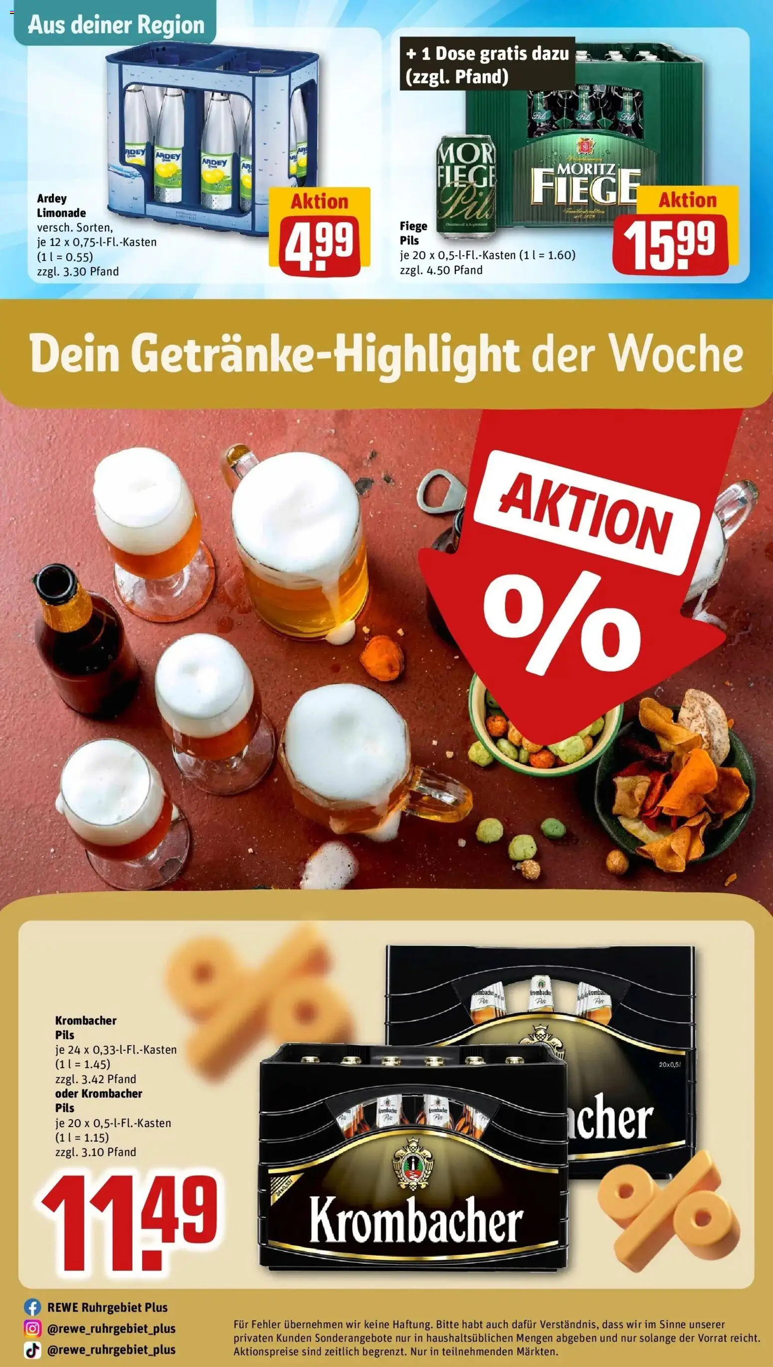Rewe Prospekt Selm	 – gültig ab 10.05.2026 | Seite: 29 | Produkte: Pils, Limonade, Krombacher, Dill