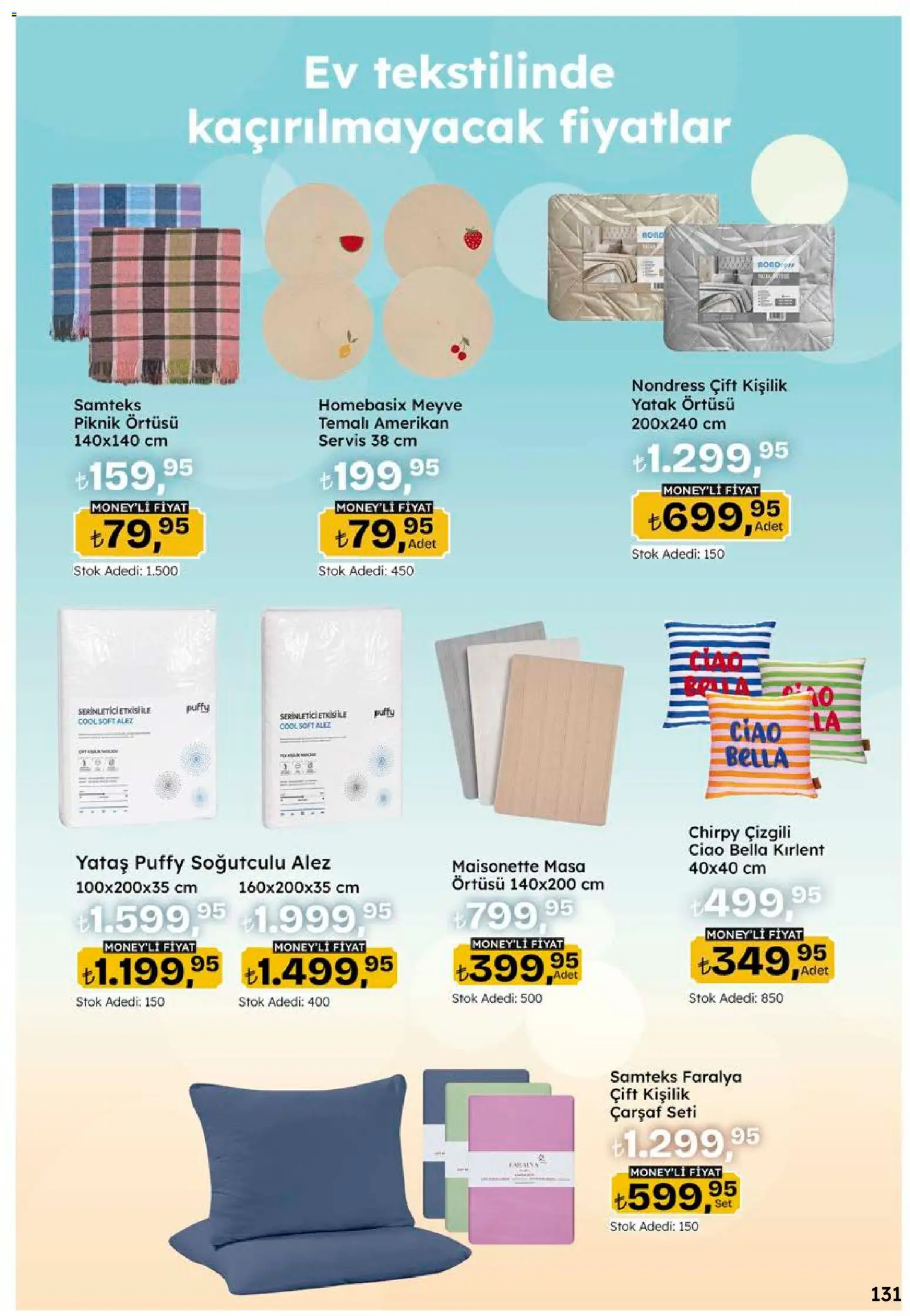 Migros Katalog - 5M Migroskop Dijital - 05 Ekim 2026 tarihinden itibaren geçerlidir | Sayfa: 131 | Ürünler: Yatak, Masa, Yatak örtüsü, Meyve