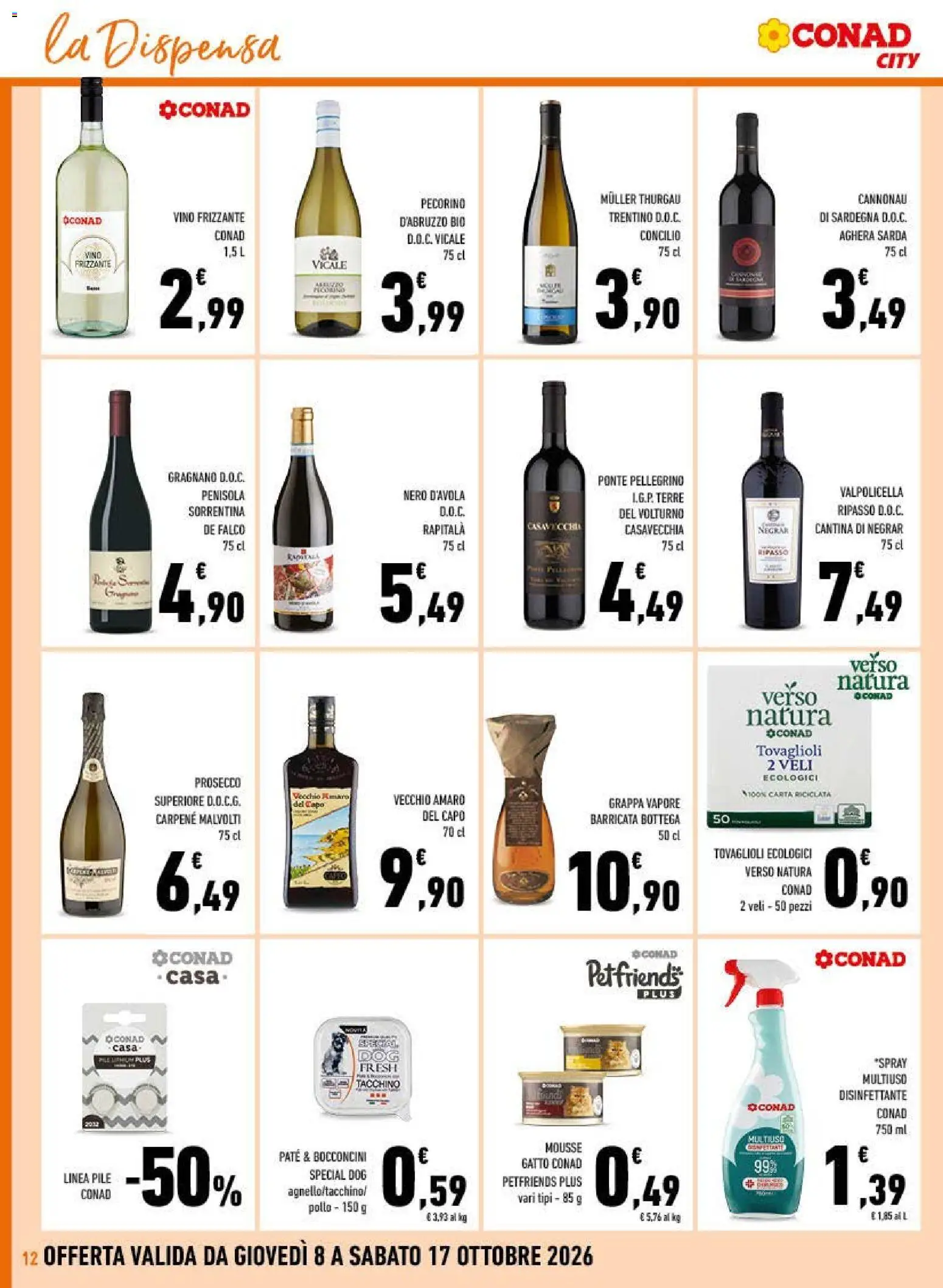 Volantino Conad del 08/10/2026 | Pagina: 12