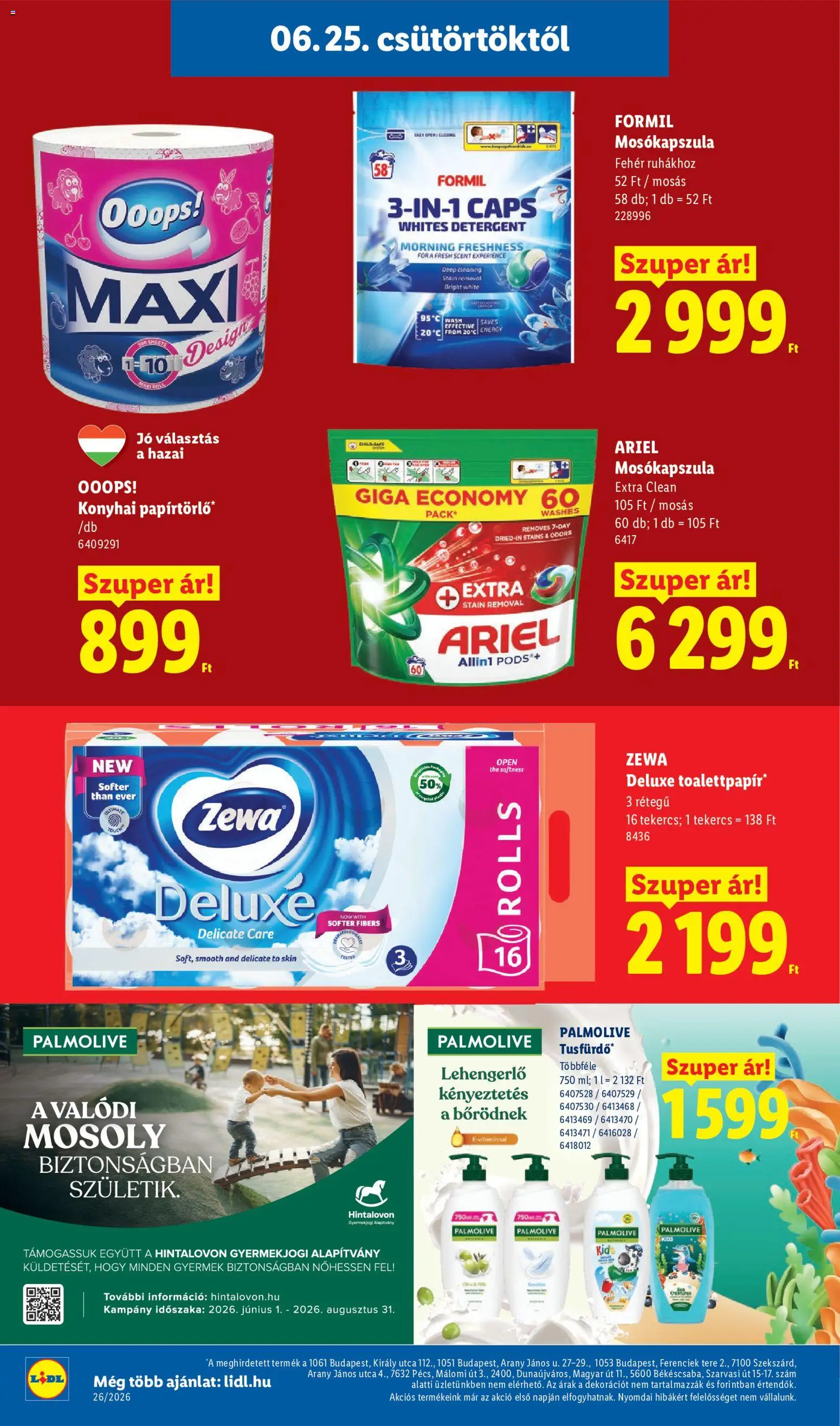 Lidl akciós ujság - amely érvényes a következő dátumtól: 25.06.2026 | Oldal: 16