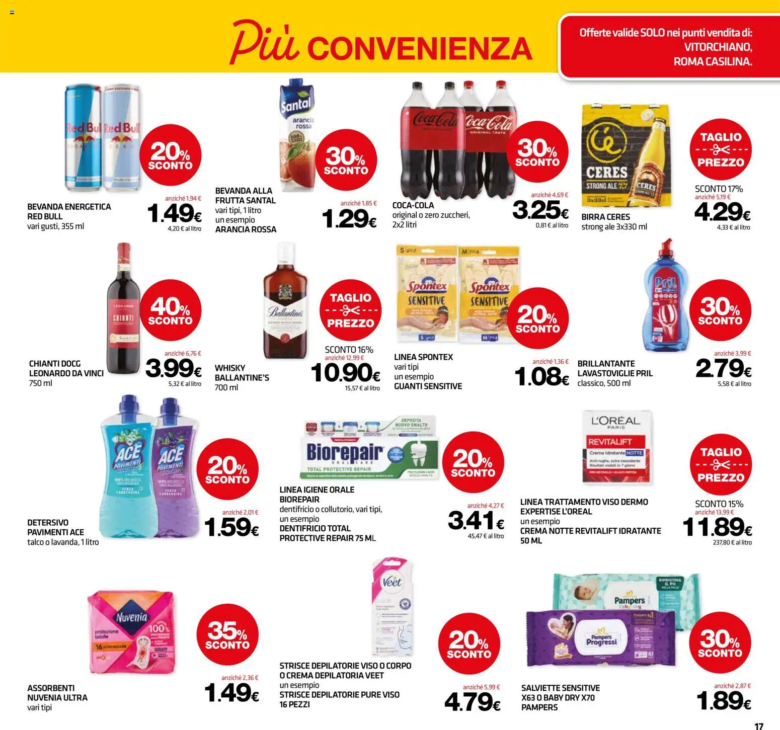 Volantino Superconti del 24/09/2026 | Pagina: 17 | Prodotti: Whisky, Guanti, Lavastoviglie, Assorbenti
