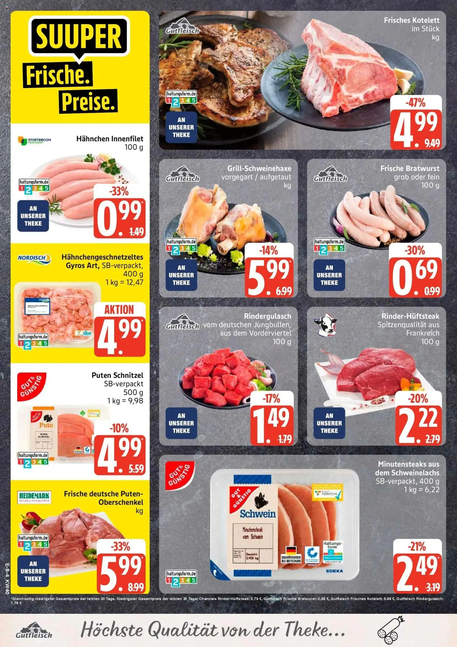 Edeka Prospekt Rostock (ab 28.09.2026) » Angebote Online | Seite: 10 | Produkte: Theke, Bratwurst, Schnitzel, Gyros