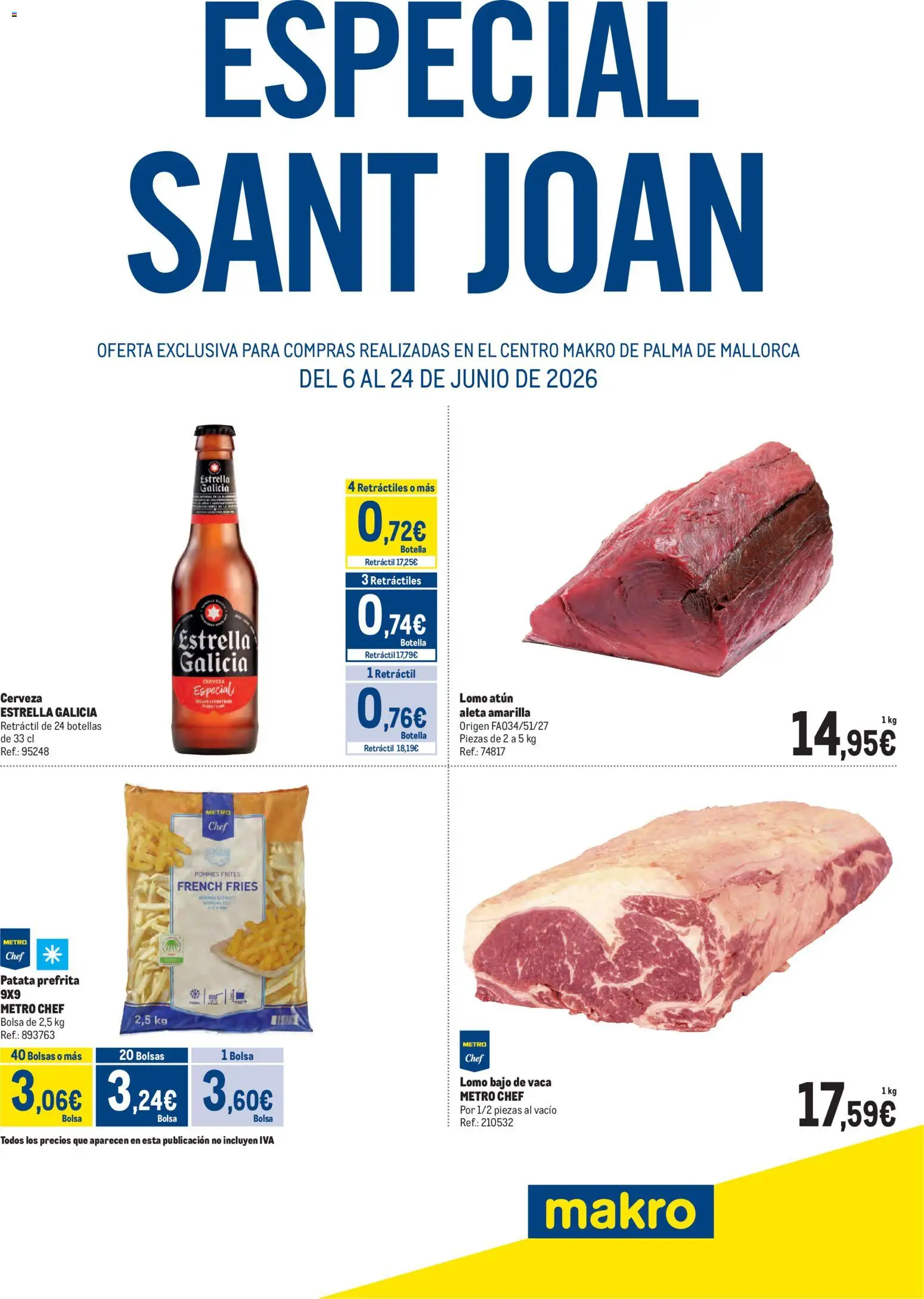 Makro Especial Sant Joan Palma │ válido desde el 06.06.2026 | Página: 1 | Productos: Cerveza, Bolsa