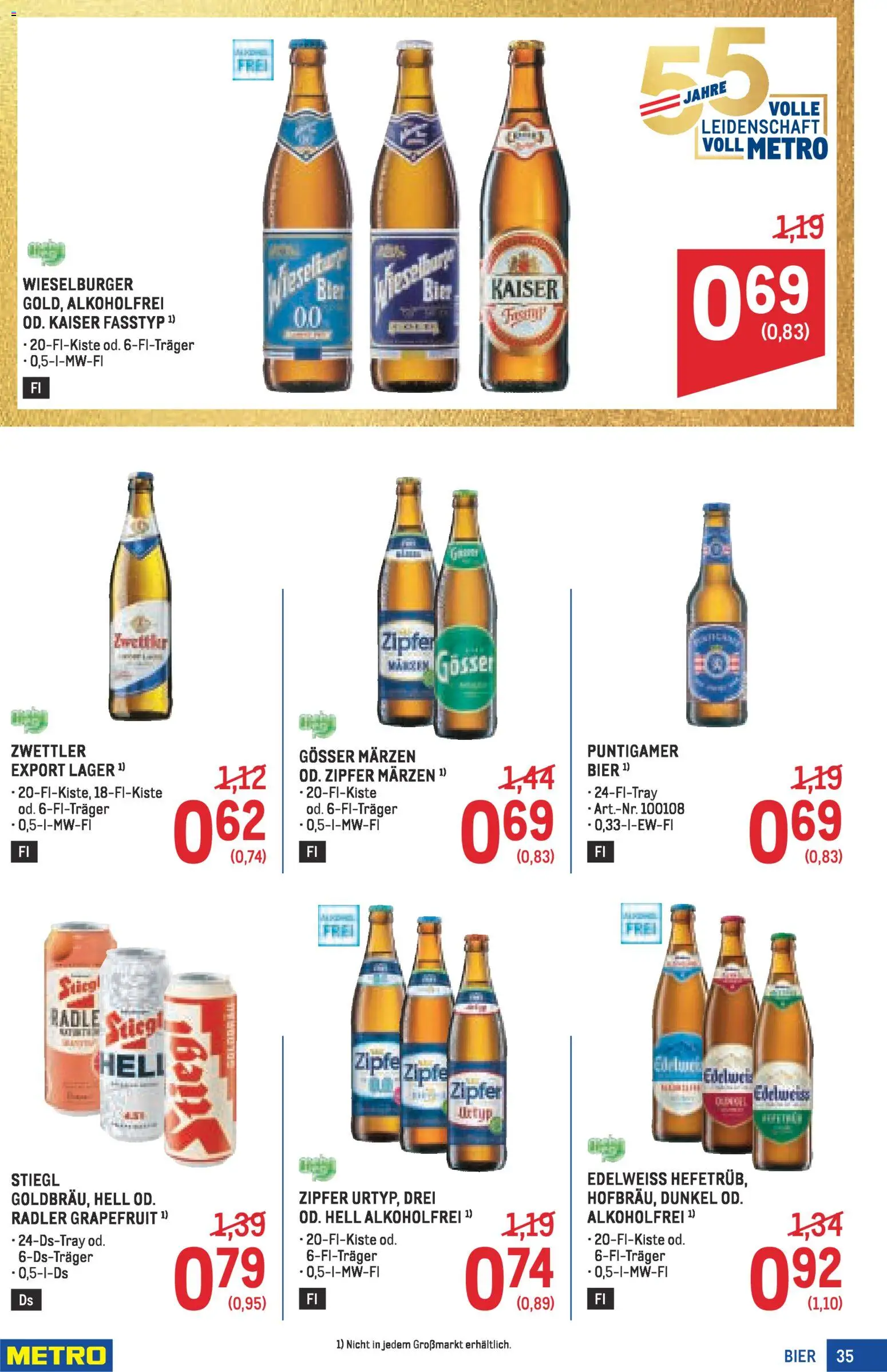 Metro angebote Profi gültig ab 16.04.2026 | Seite: 35 | Produkte: Grapefruit, Bier