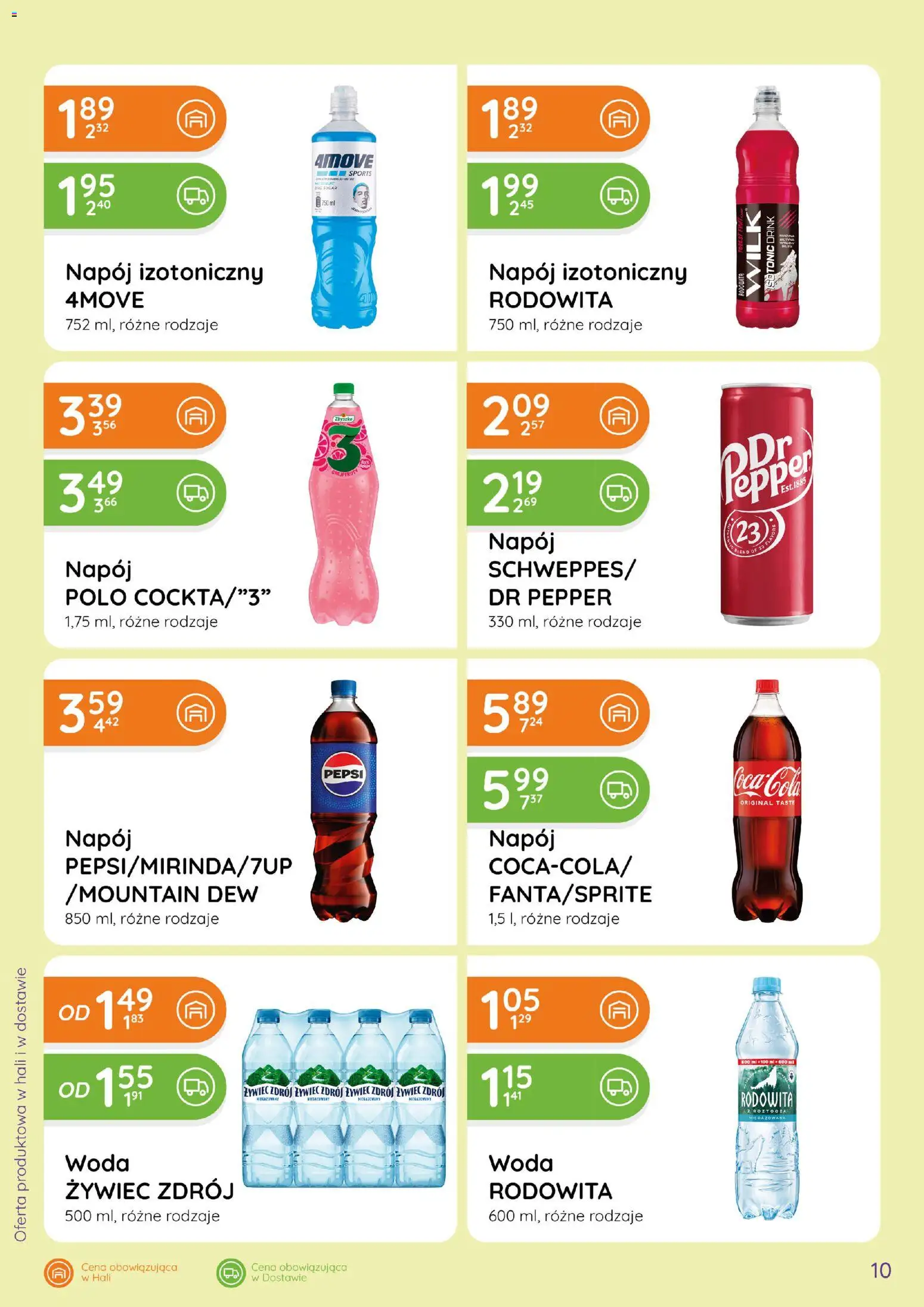 Eurocash gazetka - Ofensywa Spożywcza od 11.06.2026 | Strona: 10 | Produkty: Woda żywiec, Pepsi, Woda