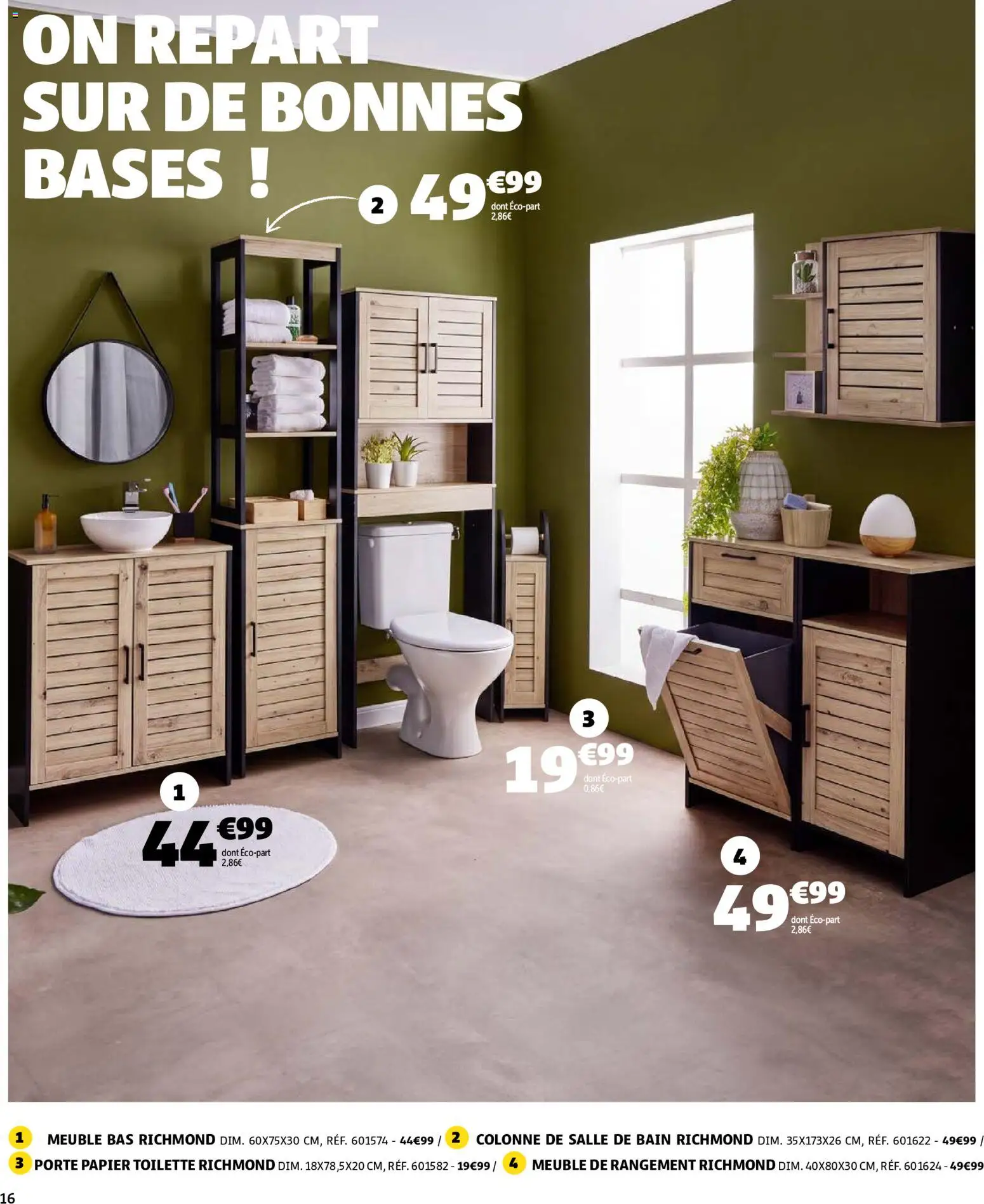 {H1} | Page: 16 | Produits: Meuble, Colonne, Meuble bas, Meuble de rangement