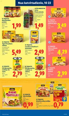 LIDL leidinys galioja nuo 2026.10.19 | Puslapis: 23 | Prekių: Dešrelės, Vištiena, Kiauliena, Padažas