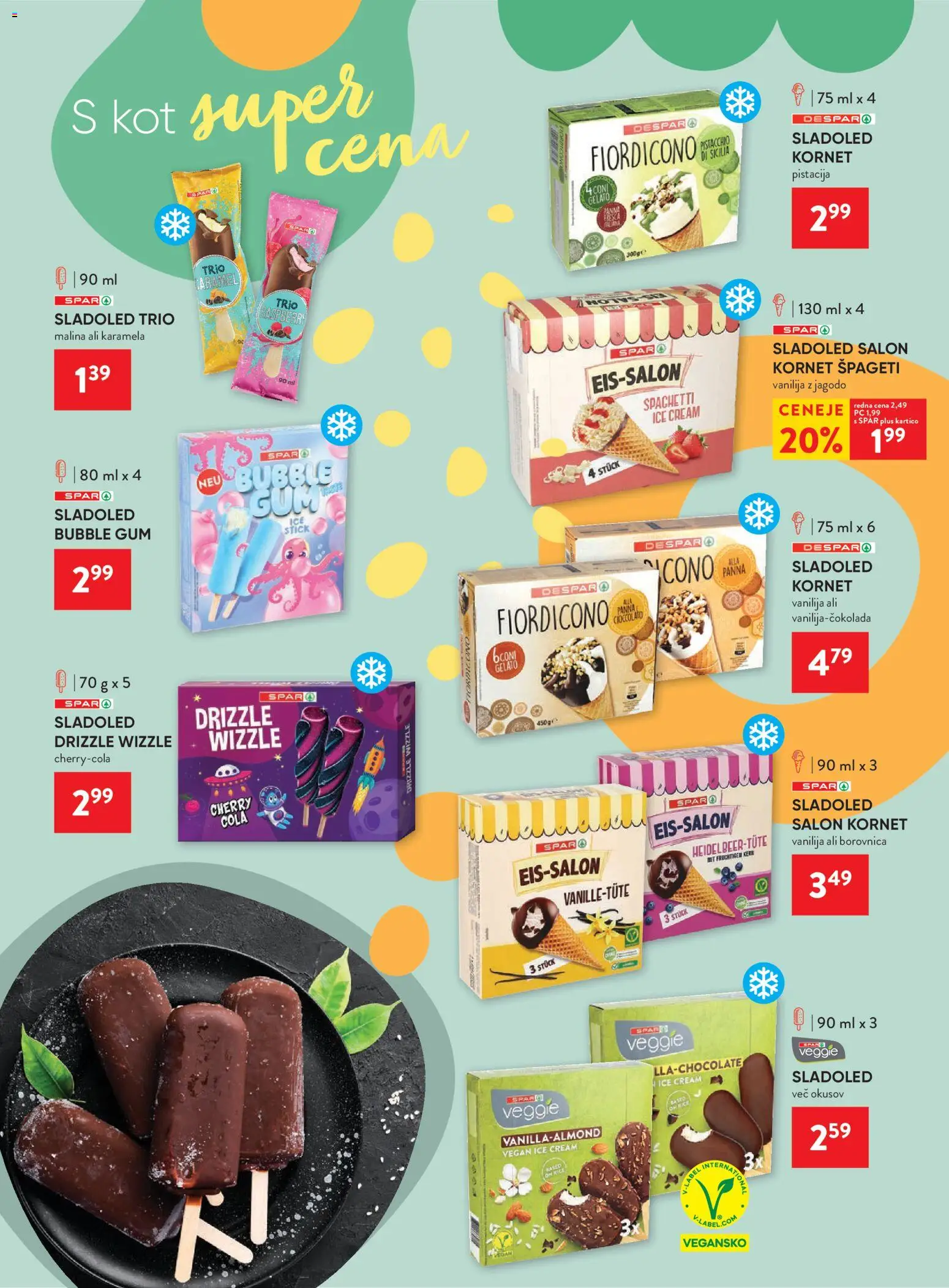 Novi Spar katalog ponudbe – veljaven od 17.06.2026 | Stran: 11 | Izdelki: Spageti, Sladoled