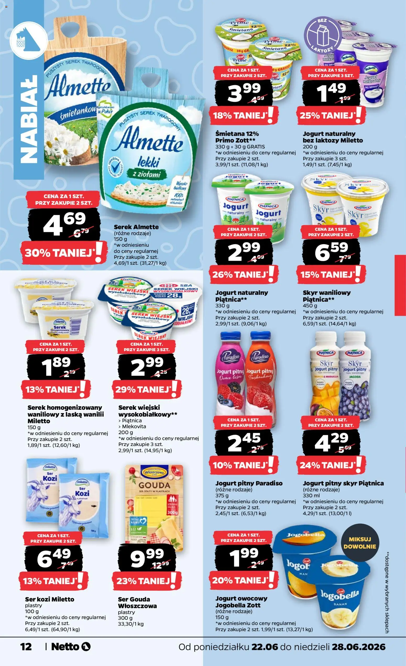 Netto gazetka od poniedziałku spożywcza od 22.06.2026 | Strona: 12