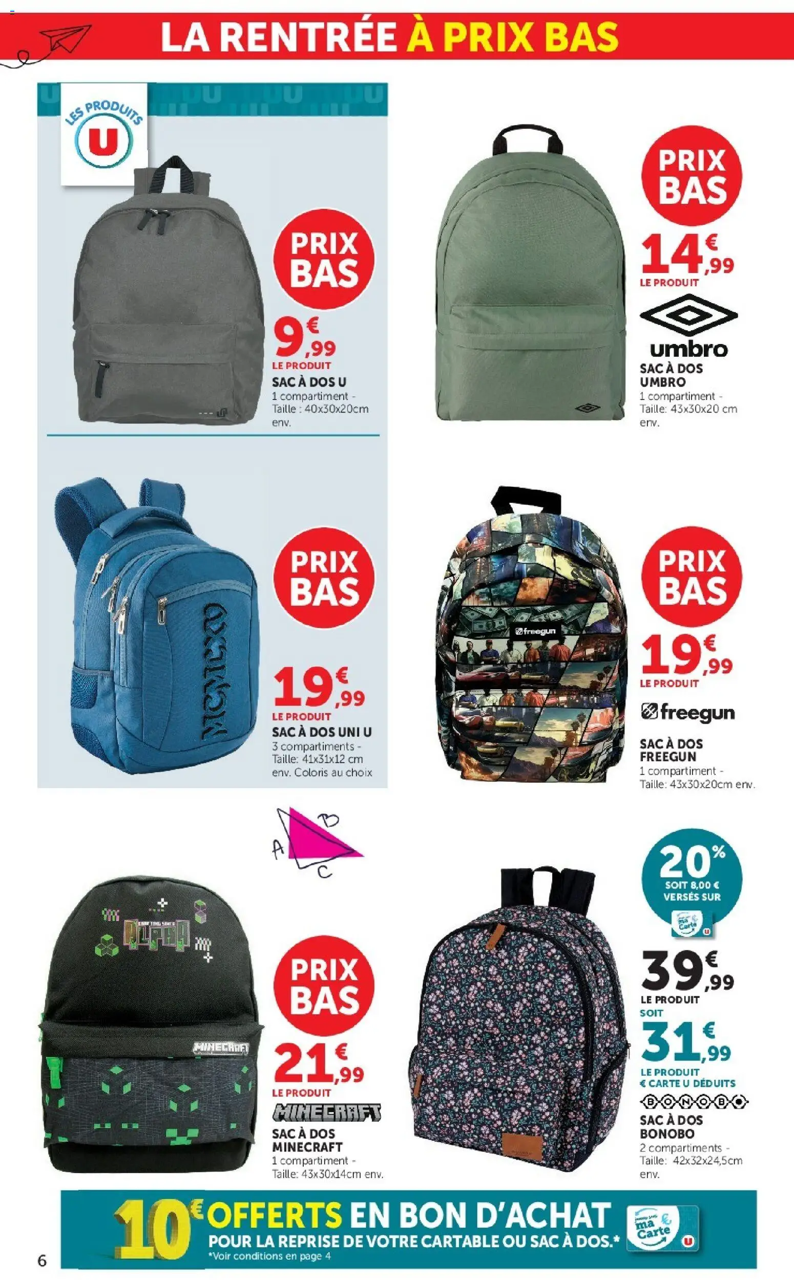 {H1} | Page: 6 | Produits: Sac, Cartable, Sac à dos