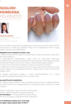 Crytsal Nails Oktatási kézikönyv 2026 tavasz - amely érvényes a következő dátumtól: 09.03.2026 | Oldal: 31 | Termékek: Óra