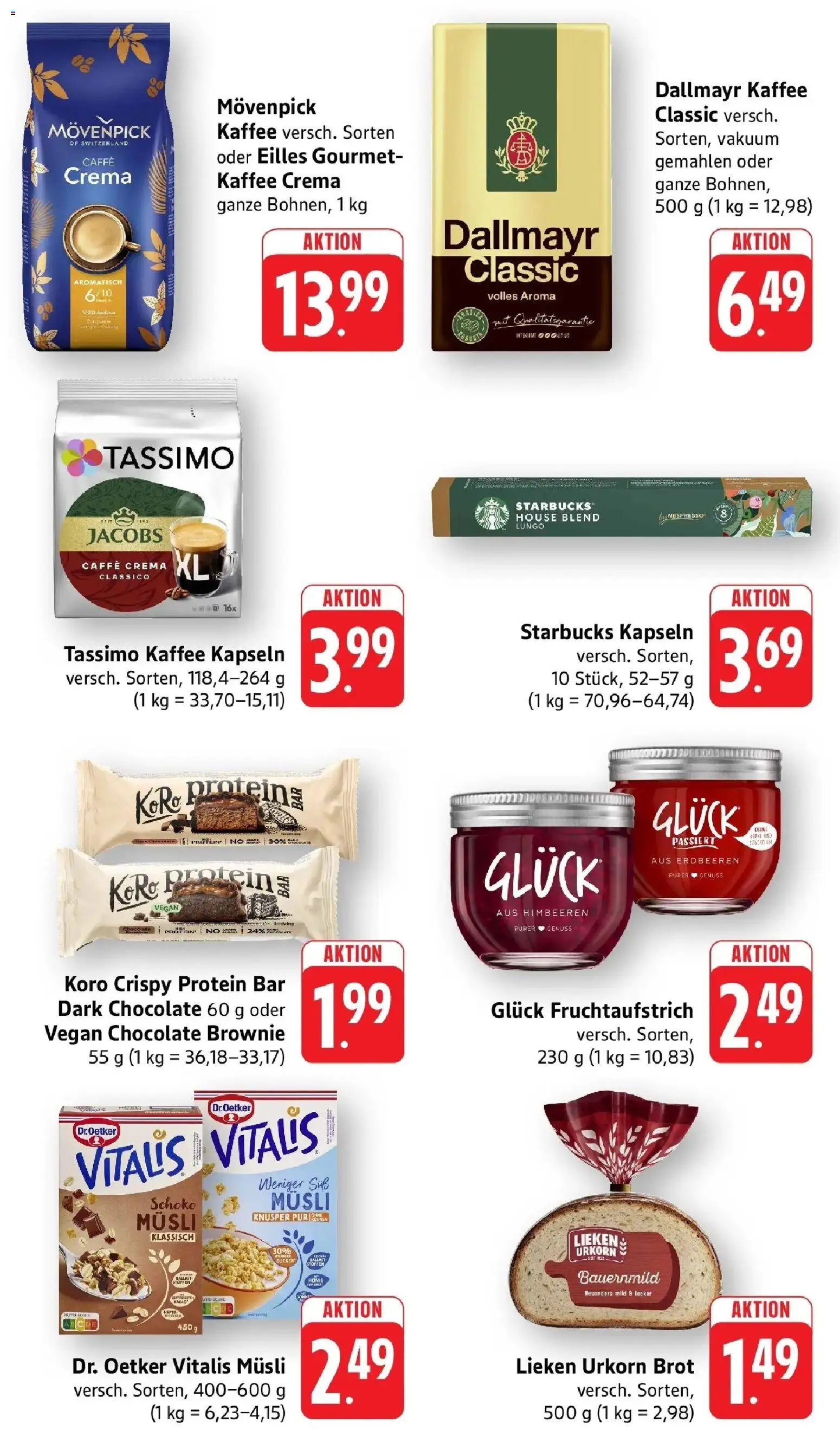 nah & gut Prospekt Gengenbach – gültig ab 12.10.2026 | Seite: 6 | Produkte: Musli, Rosinen, Dallmayr, Erdbeeren