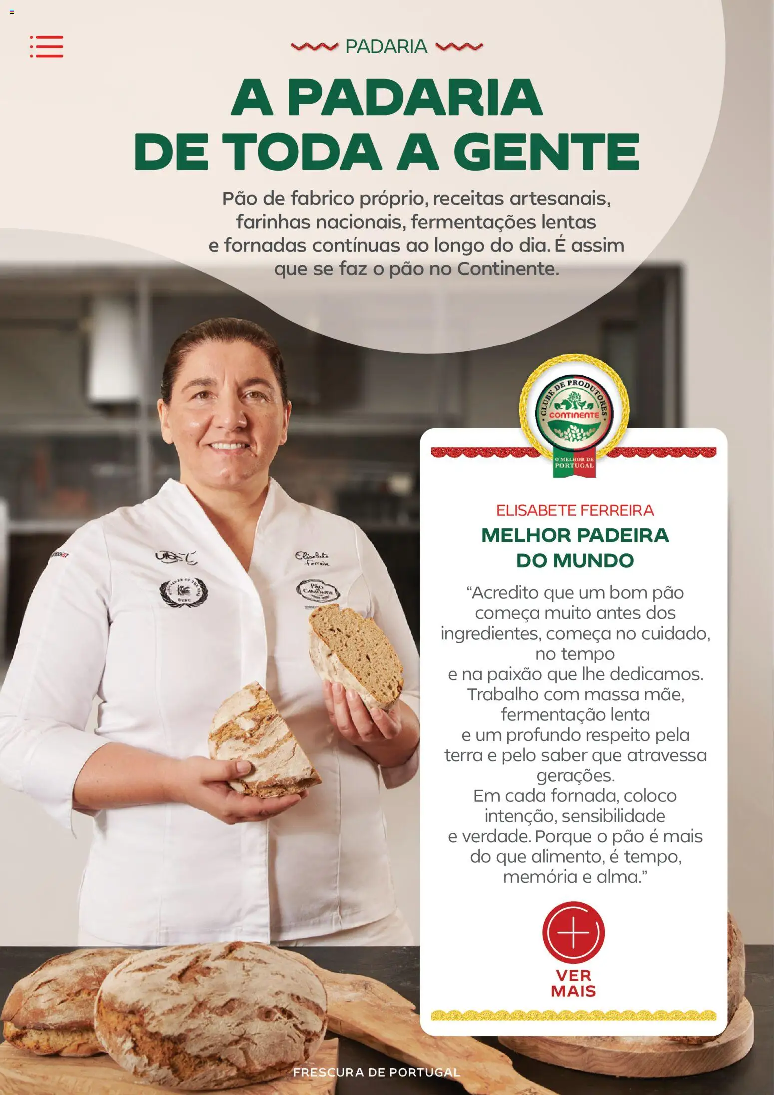 Continente - Frescura de Portugal Direto da origem │ válido de 05.05.2026 | Página: 28 | Produtos: Padaria, Pão, Massa