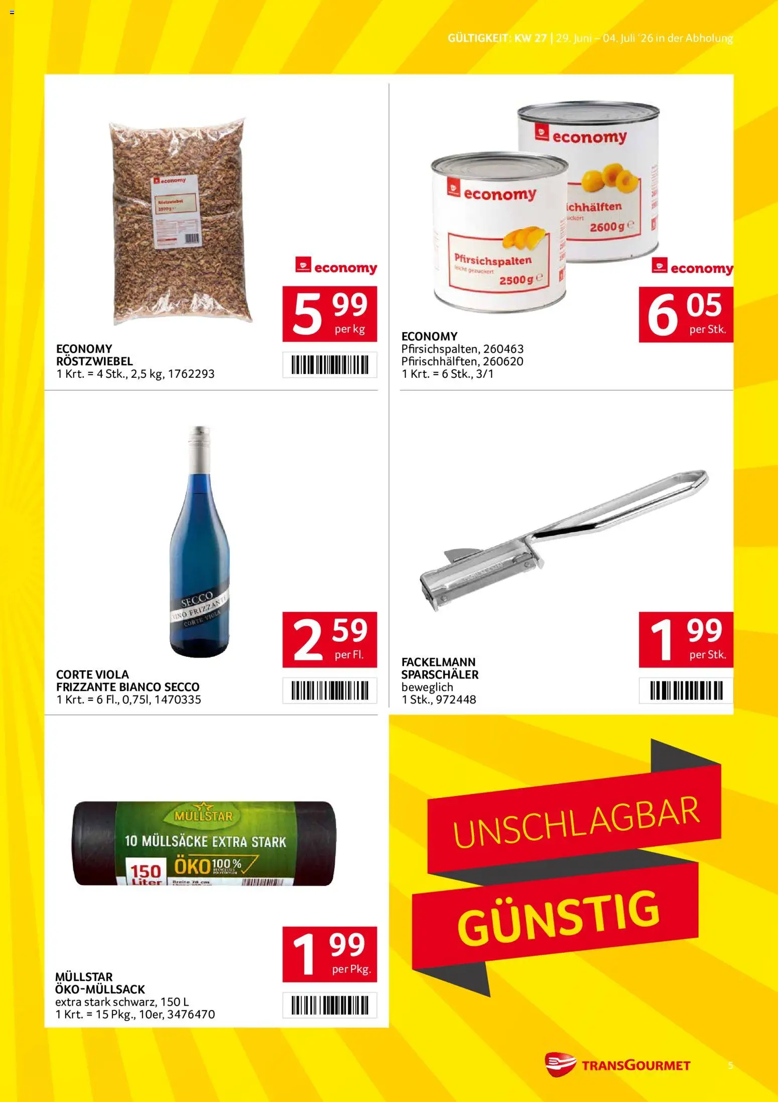 Transgourmet Flugblatt gültig ab 29.06.2026 | Seite: 5