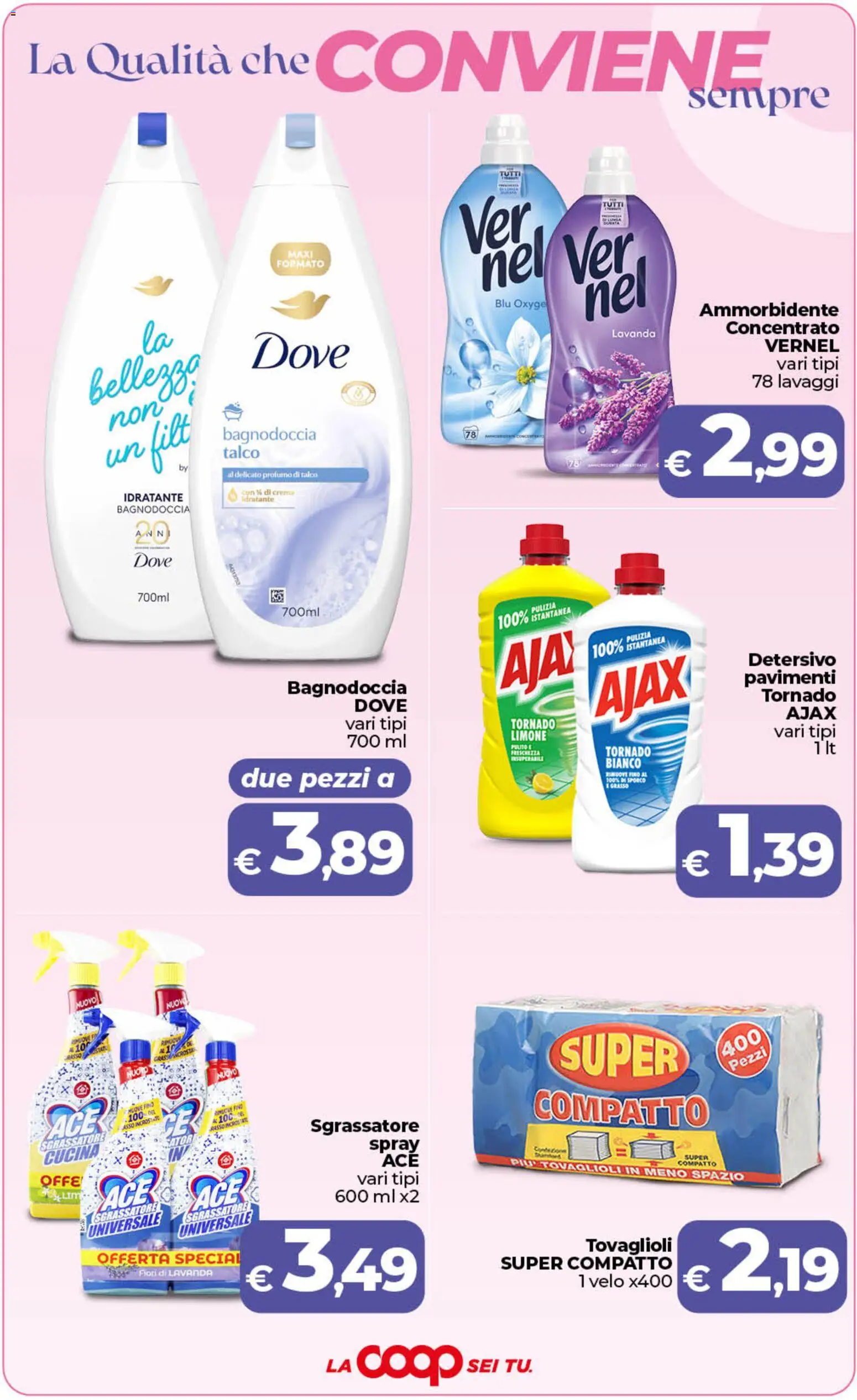 Volantino Ipercoop del 19.05.2026 | Pagina: 9 | Prodotti: Crema, Ammorbidente, Limone, Profumo