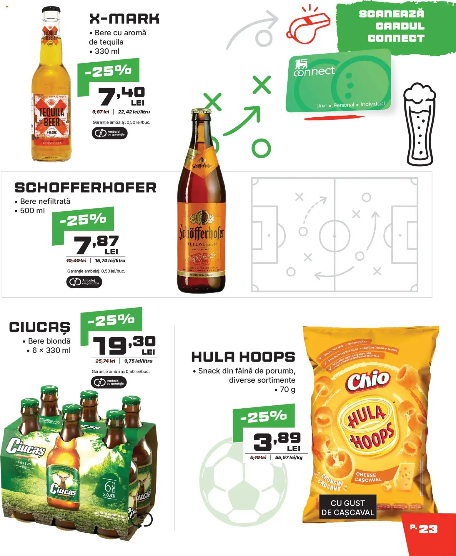 Noul catalog Mega Image – valabil de la 11.06.2026 | Pagină: 23 | Produse: Pară, Cașcaval, Bere, Făină