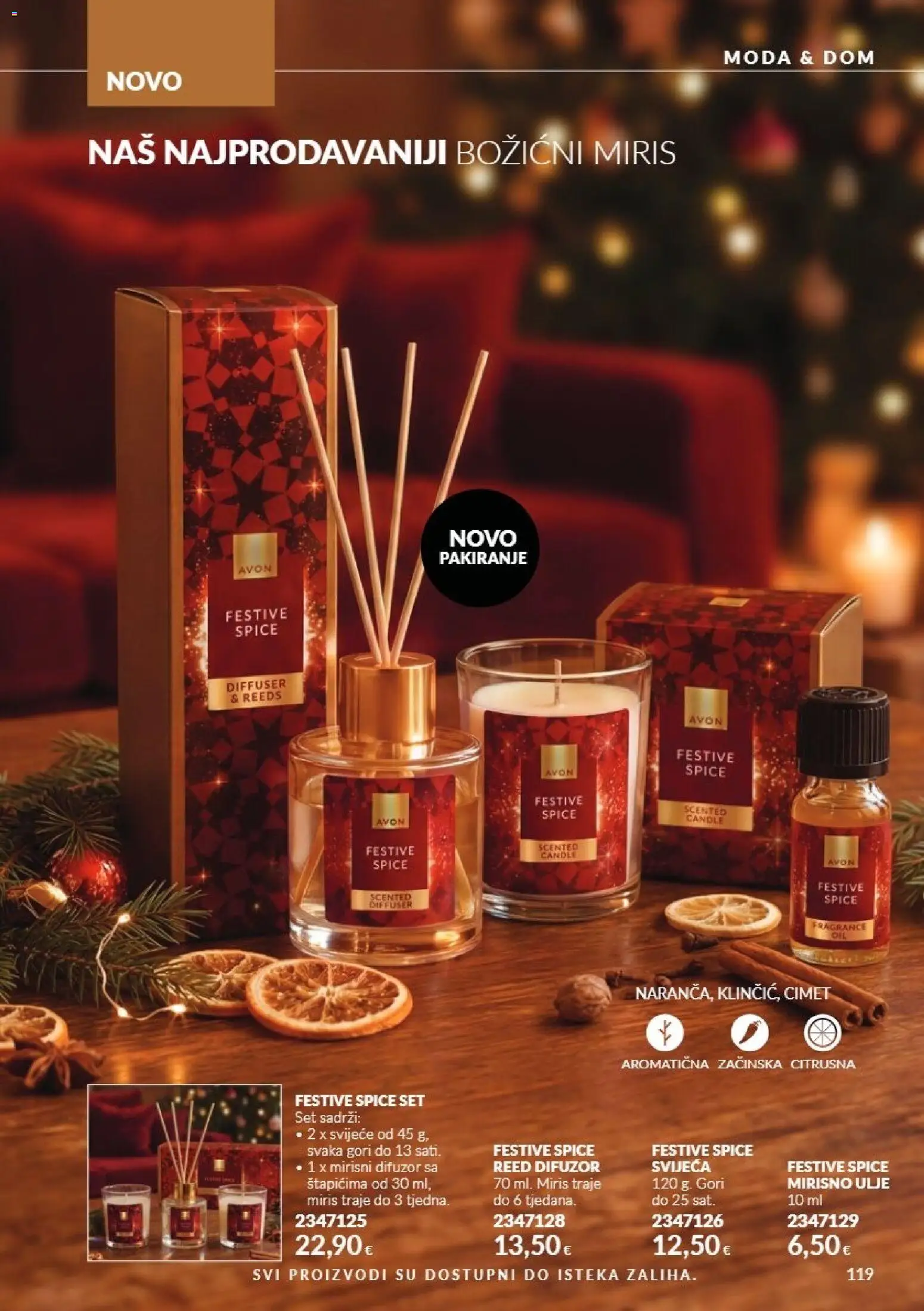Avon katalog | vrijedi od 01.11.2026 | Stranica: 119 | Proizvodi: Miris, Ulje, Svijeće