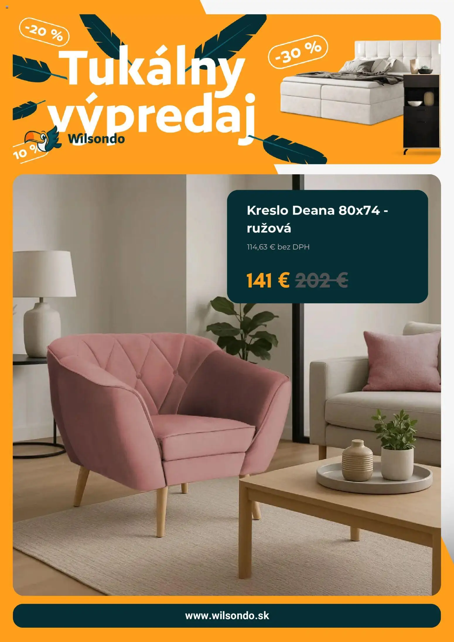 Nové Wilsondo akcie – leták je platný od 10.09.2026 | Strana: 4 | Produkty: Kreslo