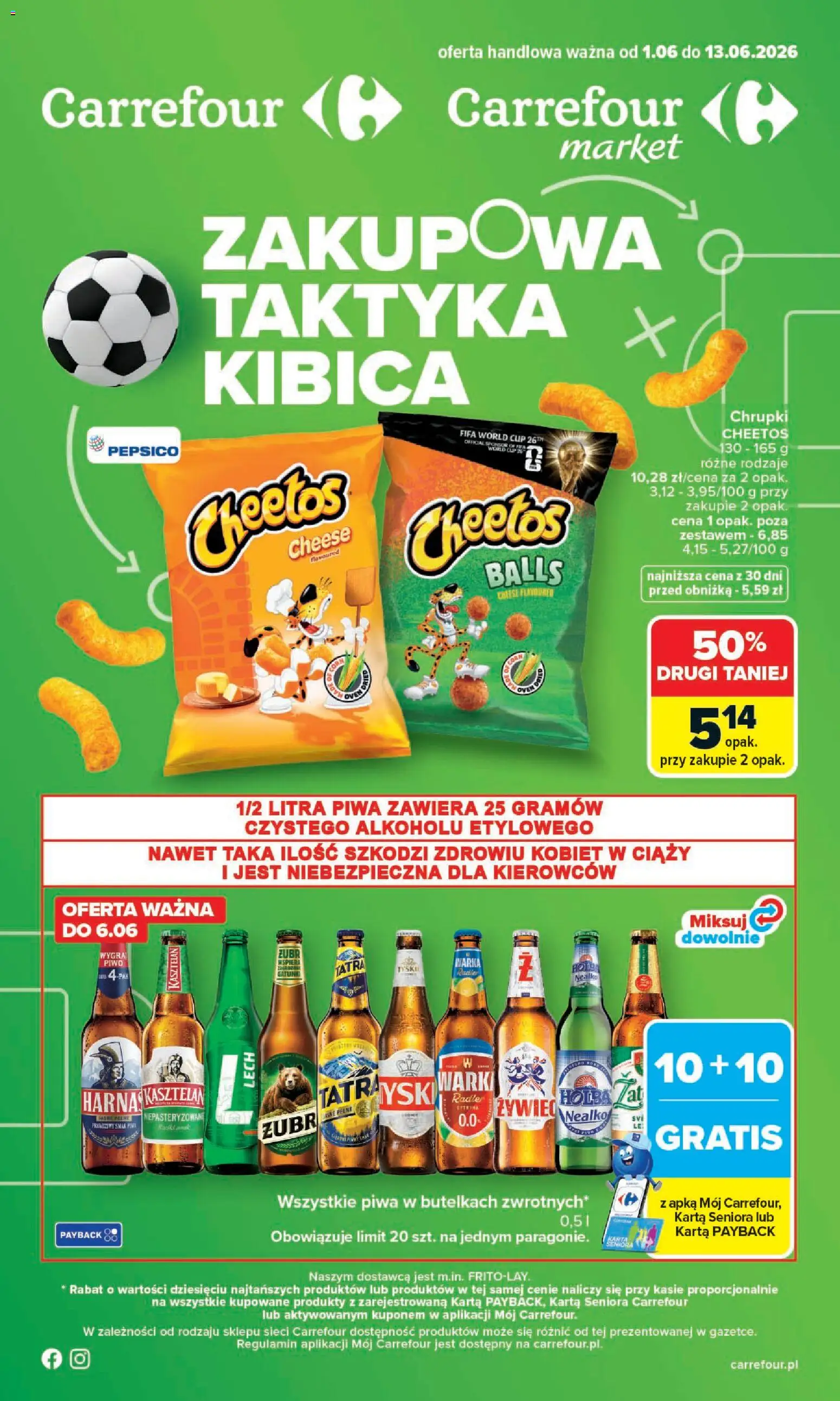 Carrefour gazetka - Zakupowa taktyka kibica od 01.06.2026 | Strona: 1