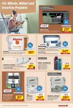 Toom Baumarkt Prospekt ab 31.08.2026 gültig | Seite: 19 | Produkte: Wandfarbe