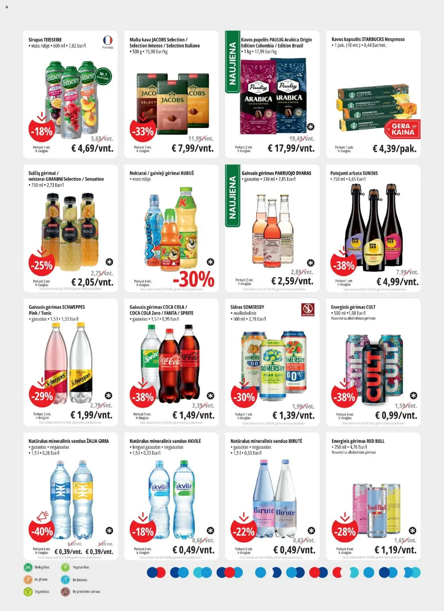 ePromo akcijos nuo 29.04.2026 | Puslapis: 10 | Prekių: Pupelės, Energinis gėrimas, Arbata, Mineralinis vanduo
