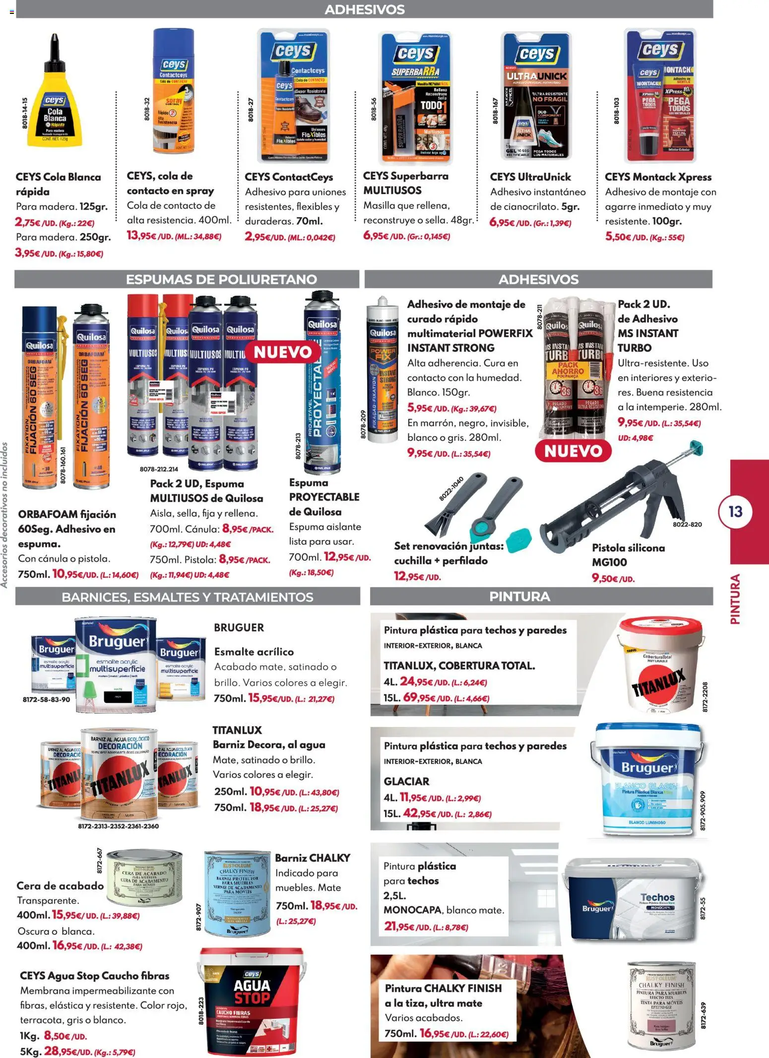 BricoCentro - Folleto Vuelta al Cole │ válido desde el 24/08/2026 | Página: 13 | Productos: Pintura plástica, Espuma, Decoración, Agua