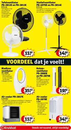 Kruidvat folder week 20 - Voorbeeld van een folder van Kruidvat, geldig van 12.05.2026 | Pagina: 105 | Producten: Ventilator, Verlichting