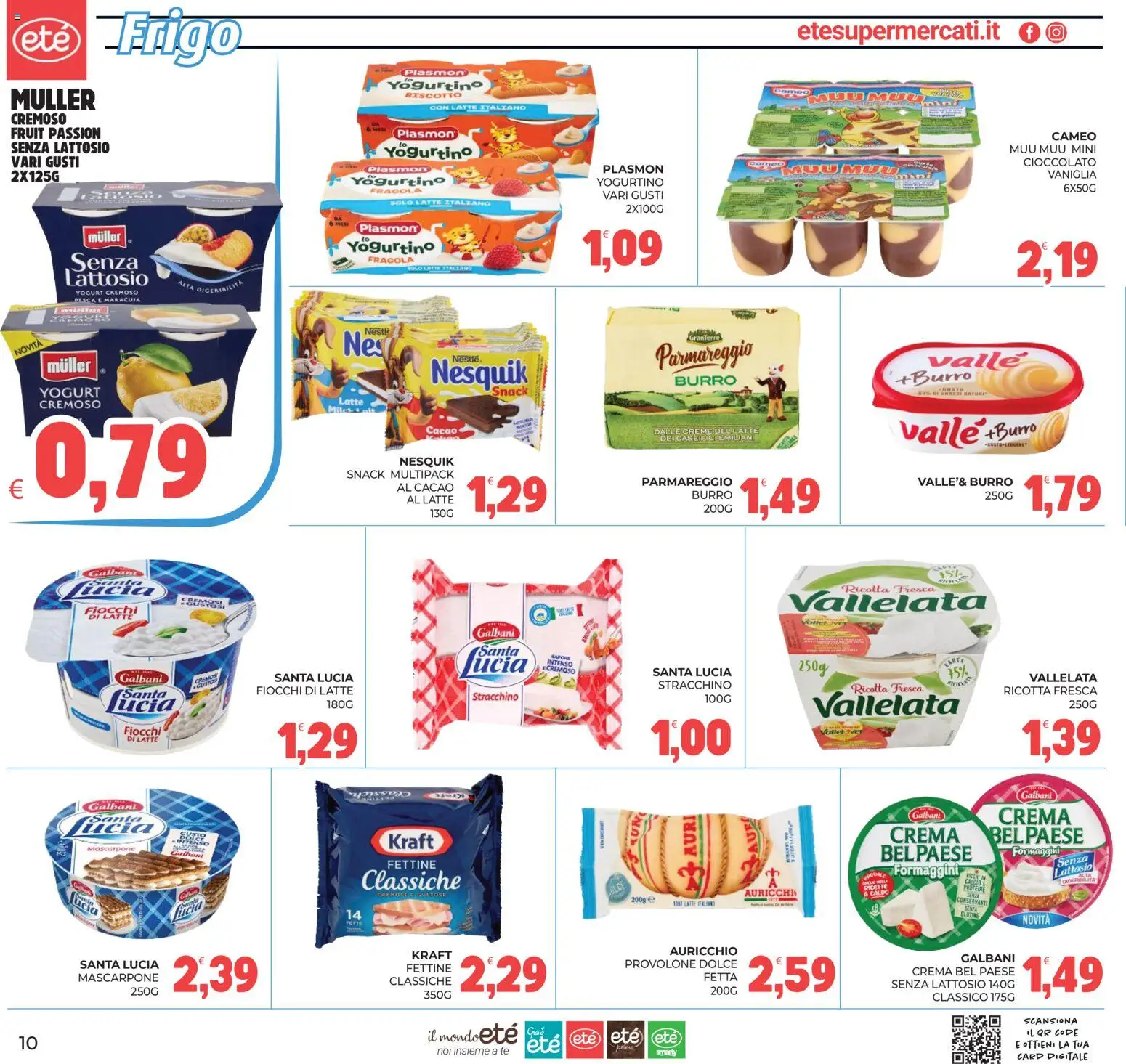 Volantino Eté del 28/07/2026 | Pagina: 10 | Prodotti: Vaniglia, Crema, Pesca, Senza lattosio