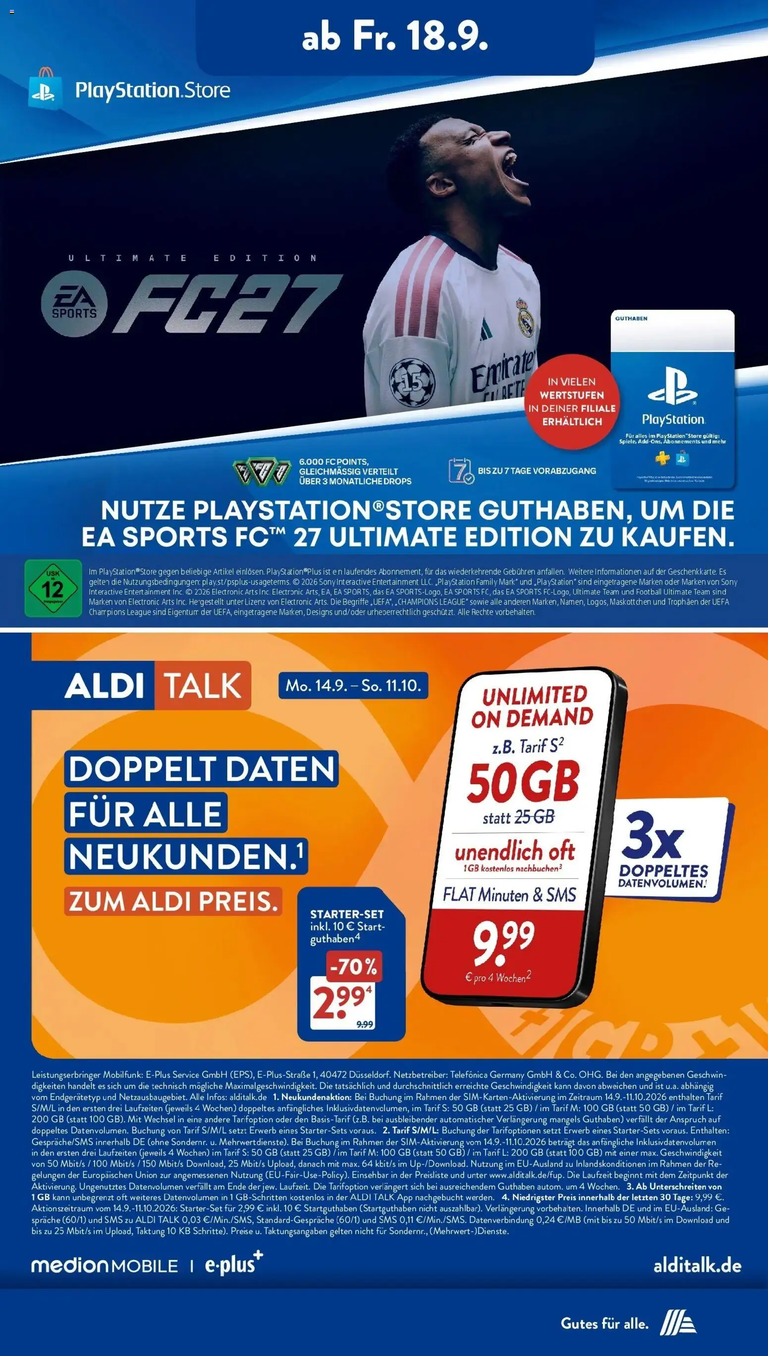 Aldi Süd Aktueller Prospekt (ab 14.09.2026) zum Blättern | Seite: 31 | Produkte: Playstation, Sony, Football