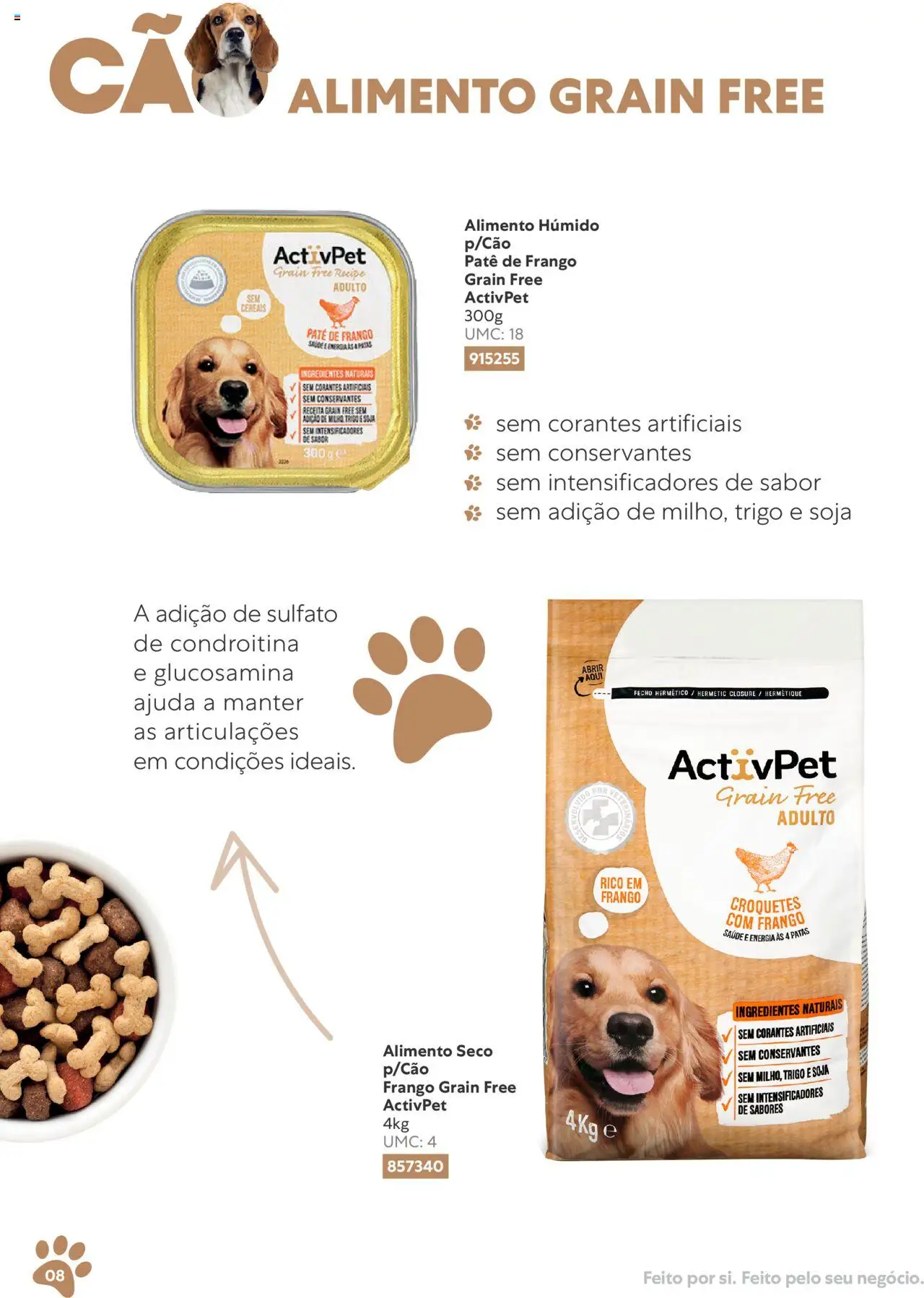 Recheio folheto │ válido de 10/11/2023 | Página: 8 | Produtos: Frango, Cereais