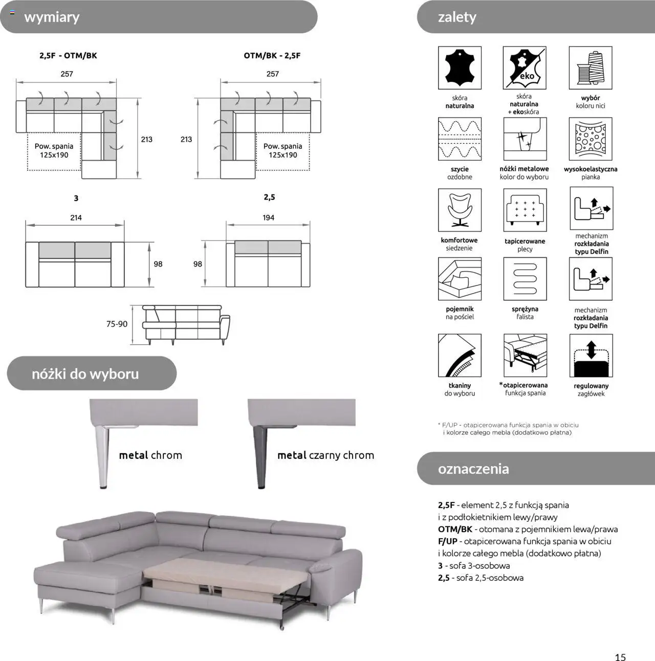 Black Red White Gazetka - Katalog mebli wypoczynkowych MAOS od 27.08.2024 | Strona: 15 | Produkty: Pościel, Sofa