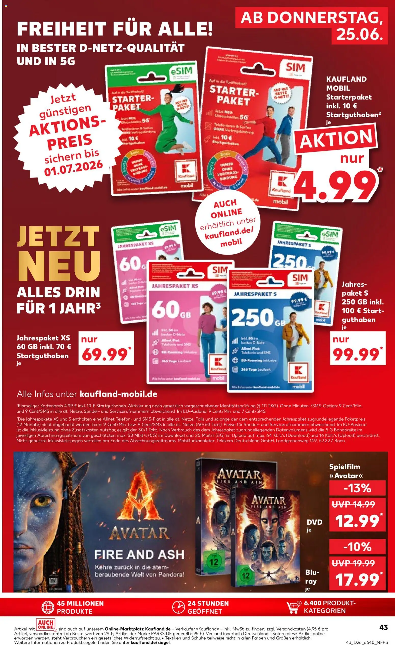 Kaufland Německo leták od 22.06.2026 | Strana: 43