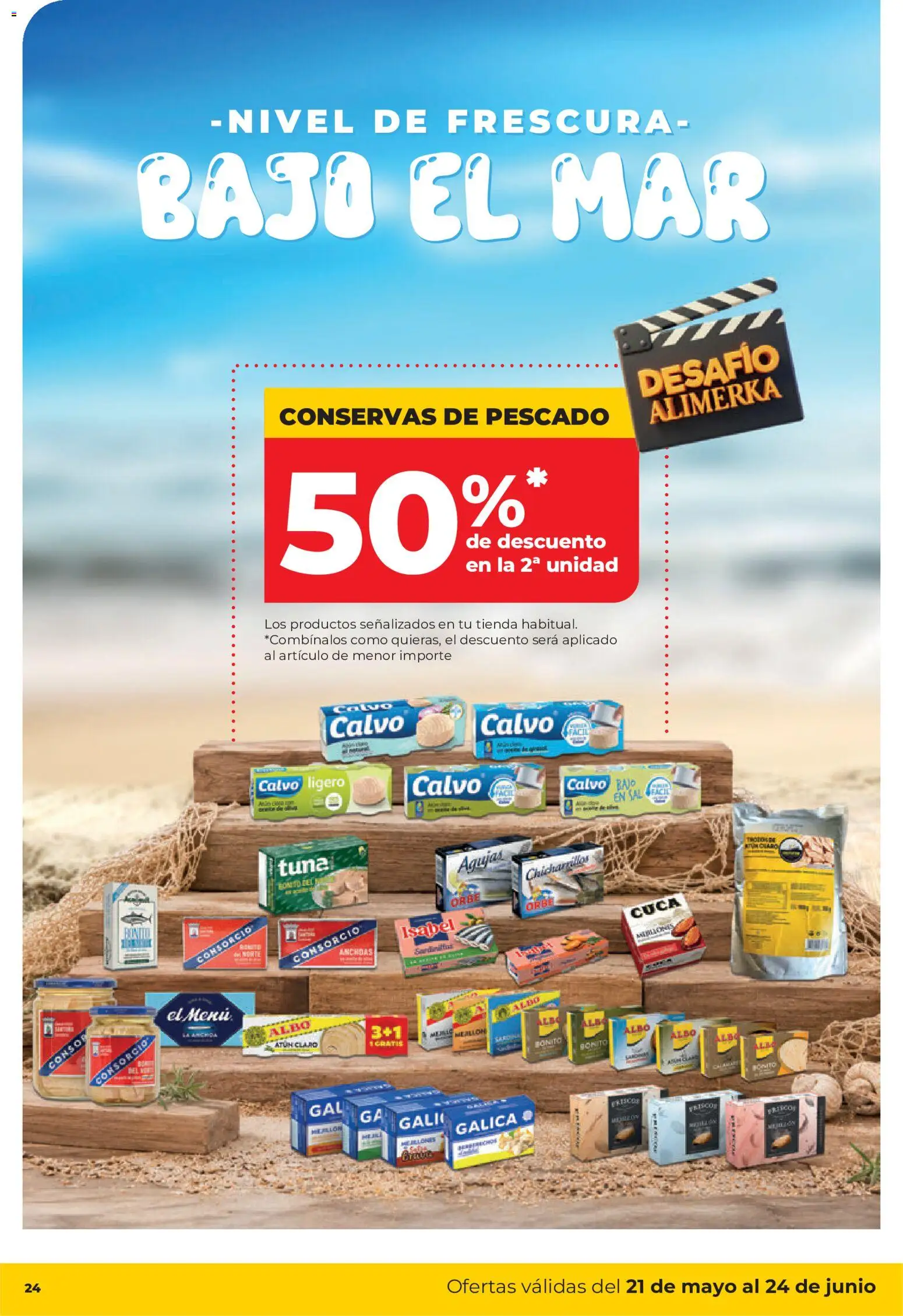 Alimerka folleto Castilla y León │ válido desde el 21.05.2026 | Página: 26 | Productos: Pescado, Atún claro