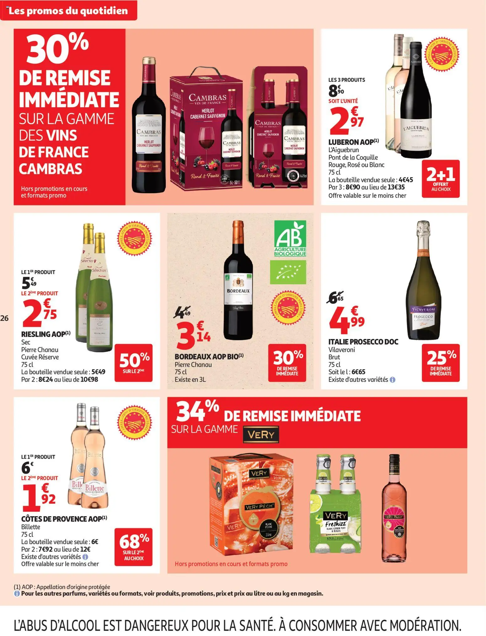 {H1} | Page: 28 | Produits: Pêche, Italie prosecco, Prosecco, Vin