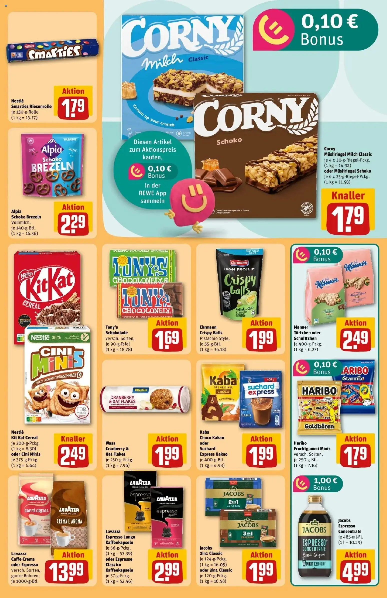 REWE Prospekt ab 17.08.2026 zum Blättern » Angebote | Seite: 29 | Produkte: Lavazza, Haribo, Milch, Smarties