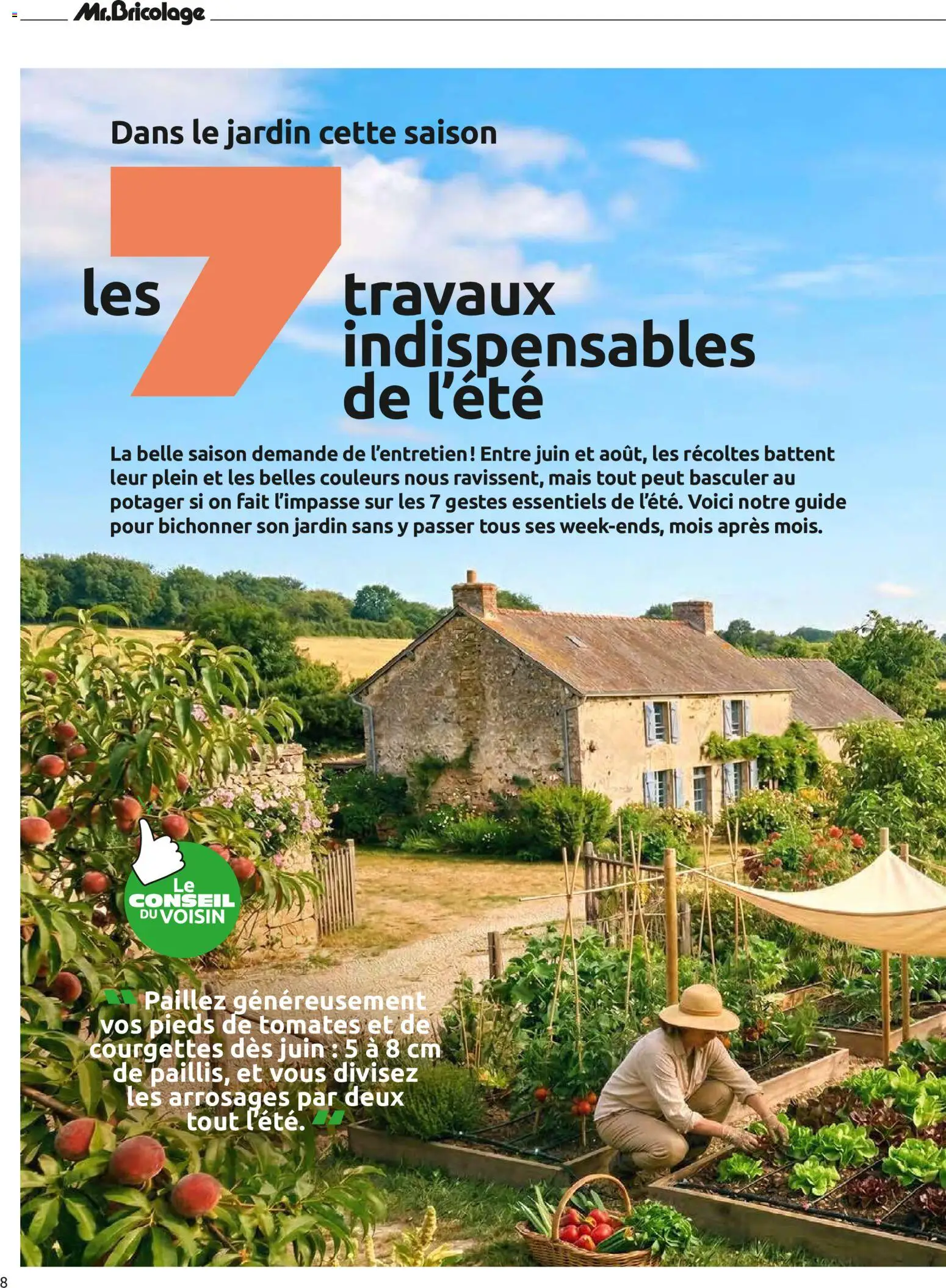 {H1} | Page: 8 | Produits: Potager, Mais, Tomates