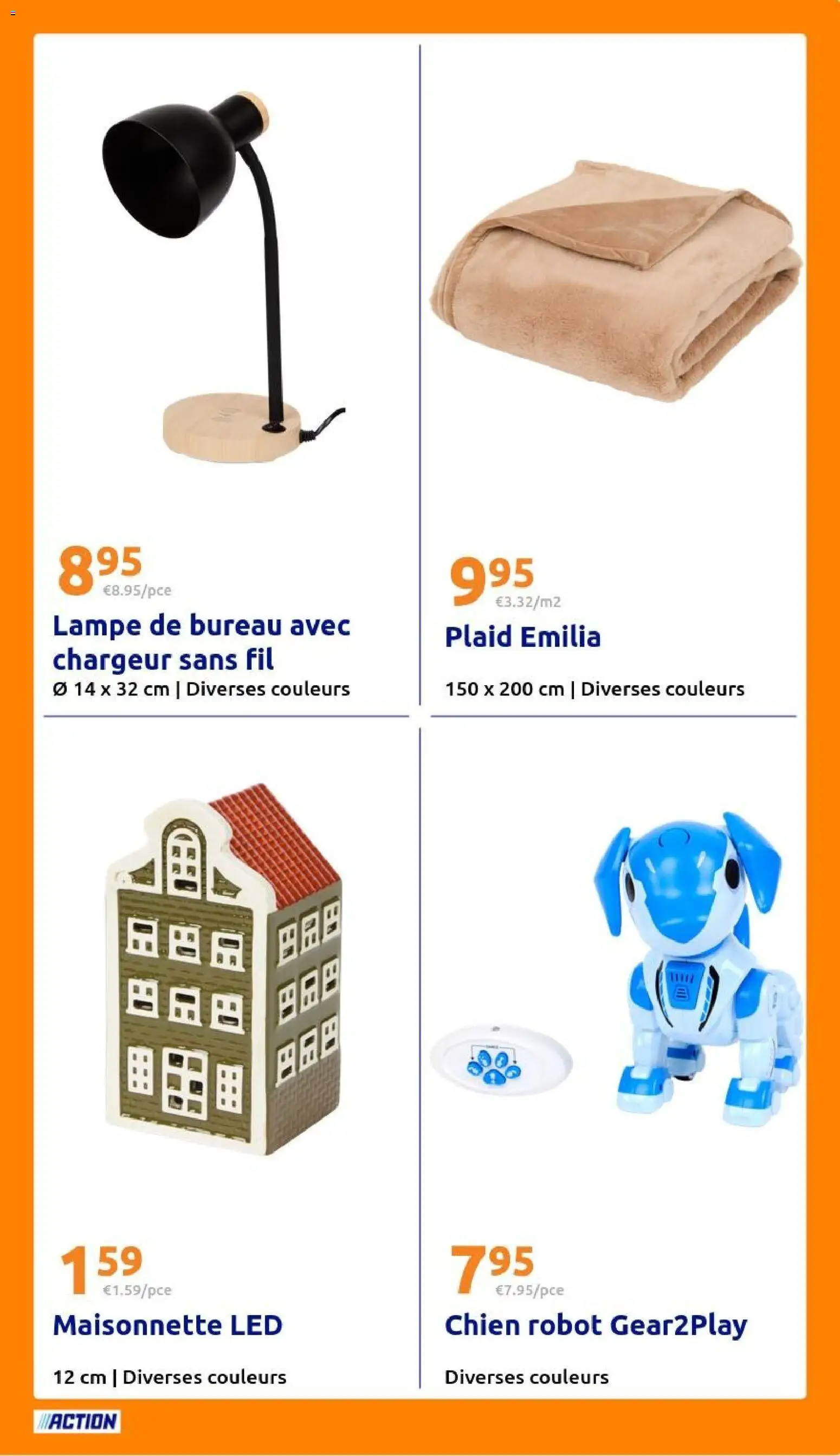 {H1} | Page: 31 | Produits: Robot, Plaid, Lampe, Chargeur sans fil