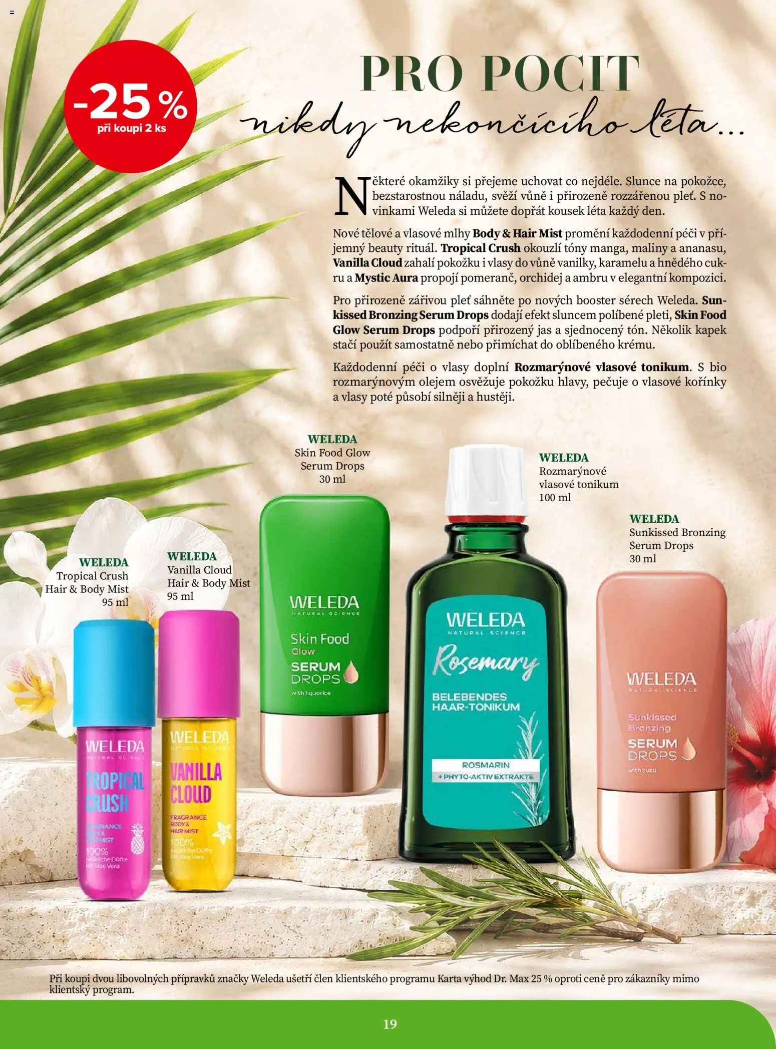 Dr. Max magazín od 01.09.2026 | Strana: 19 | Produkty: Orchidej, Weleda, Maliny, Body