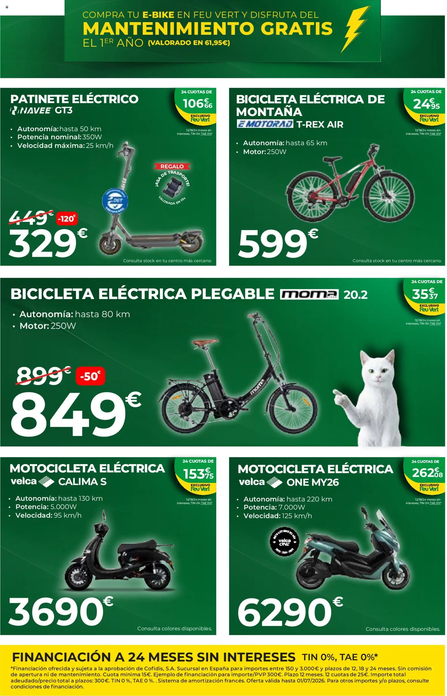 FeuVert folleto │ válido desde el 28.05.2026 | Página: 7 | Productos: Bicicleta, Patinete, Bicicleta eléctrica, Ελιές
