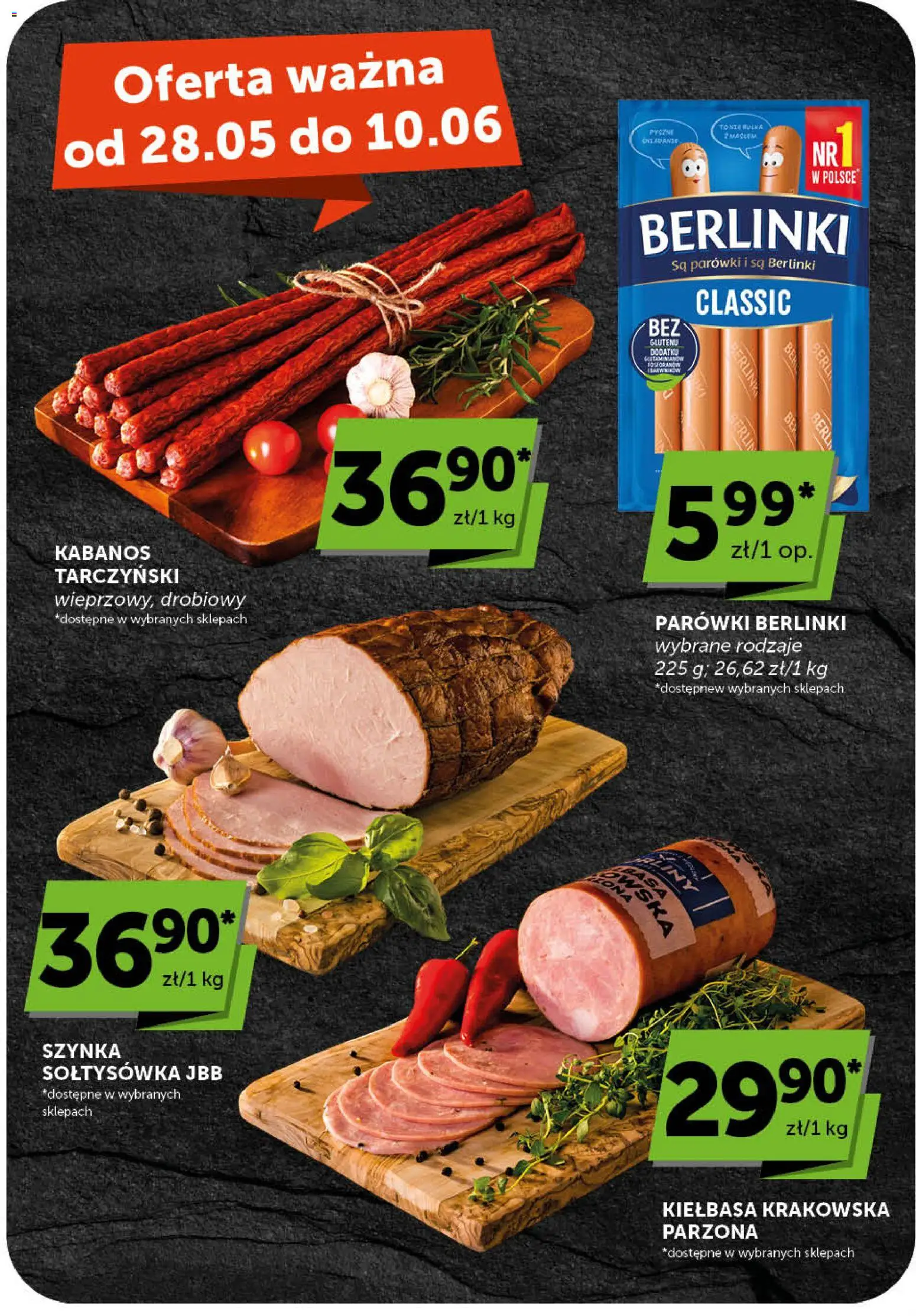 Euro Sklep gazetka od 28.05.2026 | Strona: 21 | Produkty: Kiełbasa, Parówki berlinki, Parówki, Szynka