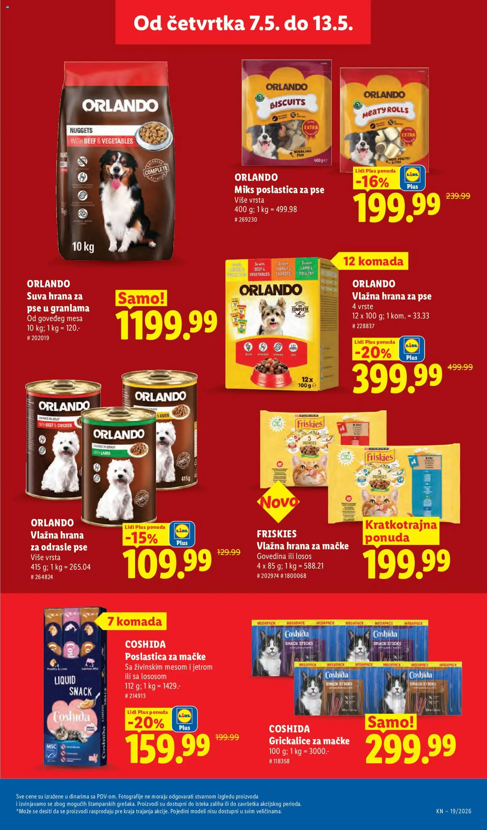 Lidl katalog - važi od 07.05.2026 | Strana: 37 | Proizvode: Govedina, Hrana za pse, Hrana za mačke, Losos