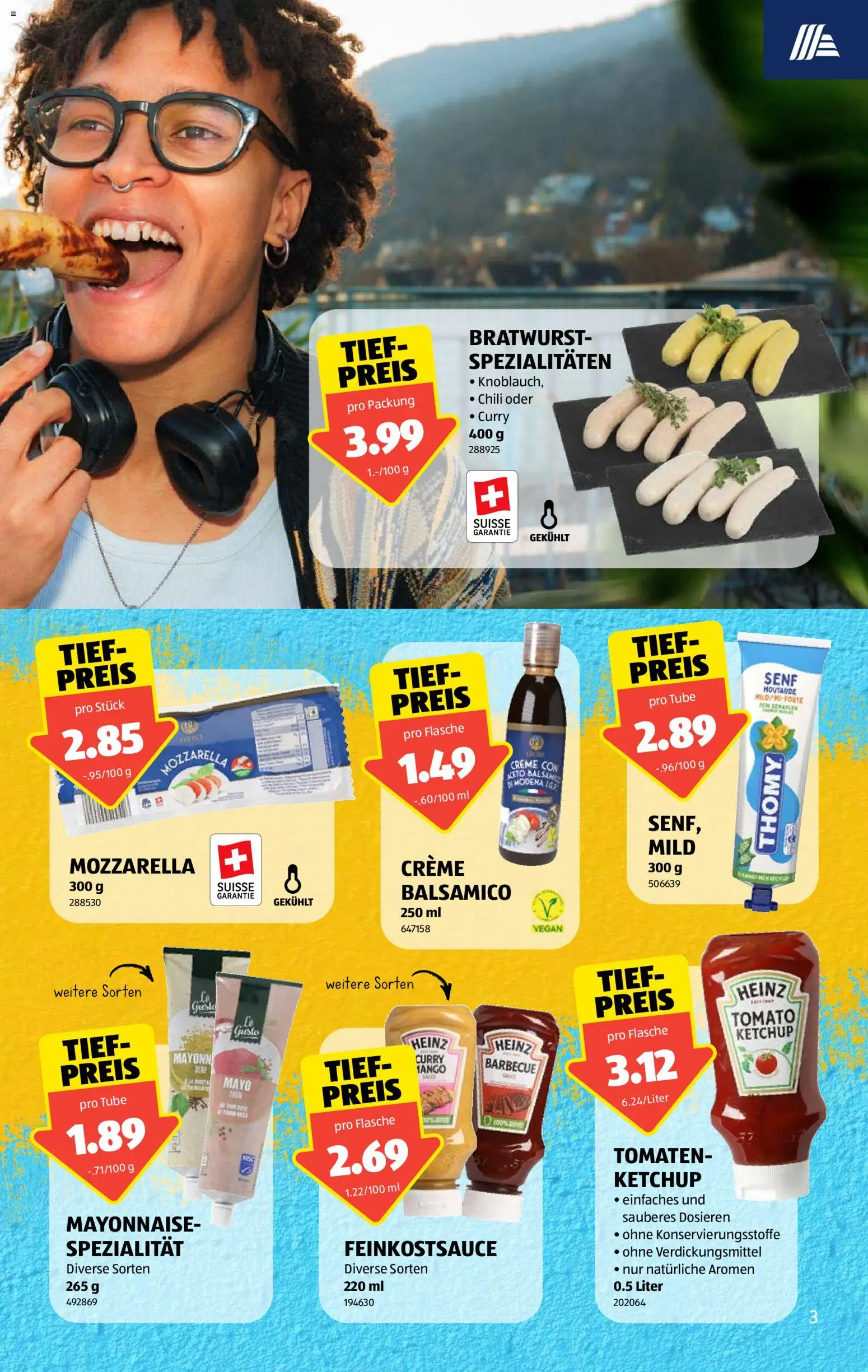 Aldi aktionen – gültig ab 04.06.2026 | Seite: 3 | Produkte: Balsamico, Chili, Ketchup, Mayonnaise