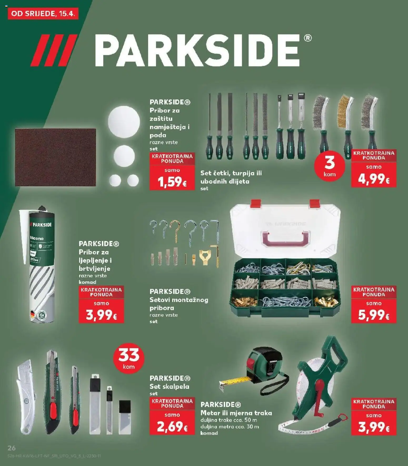 Kaufland katalog | vrijedi od 15.04.2026 | Stranica: 26 | Proizvodi: Metar, Parkside