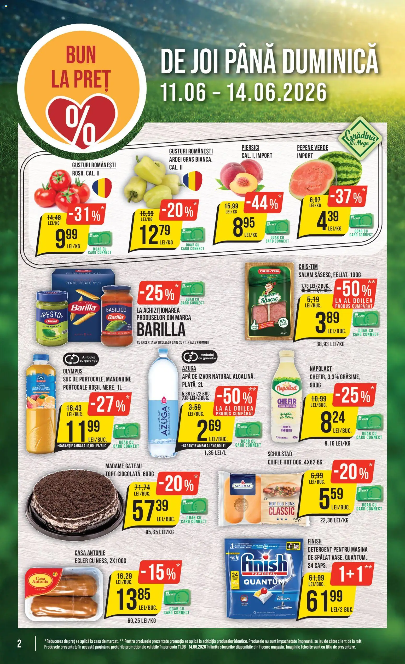 Noul catalog Mega Image – valabil de la 11.06.2026 | Pagină: 2 | Produse: Ardei, Suc, Portocale, Mandarine