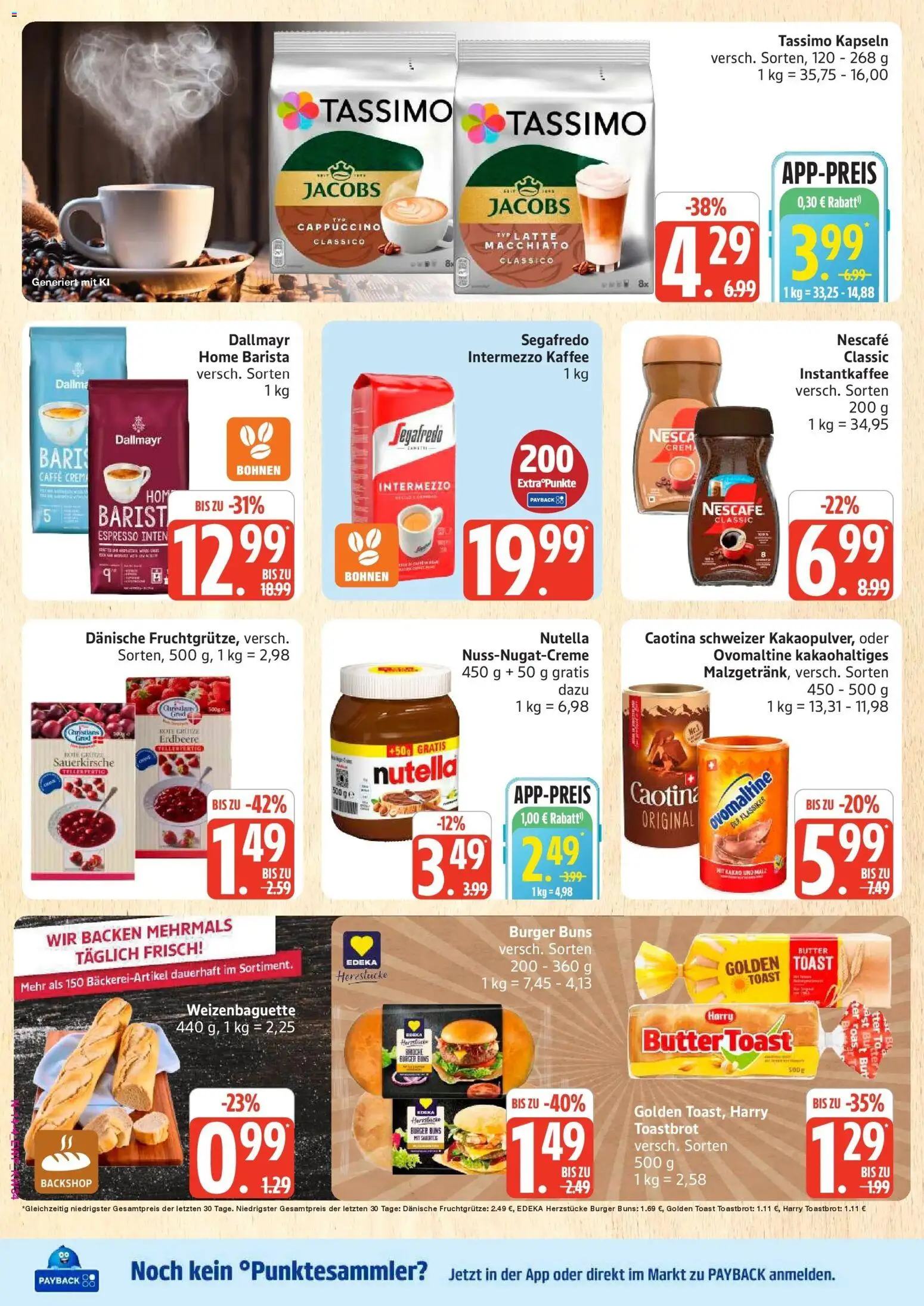 Edeka Prospekt Rostock (ab 17.08.2026) » Angebote Online | Seite: 14 | Produkte: Nescafe, Butter, Kaffee, Toast