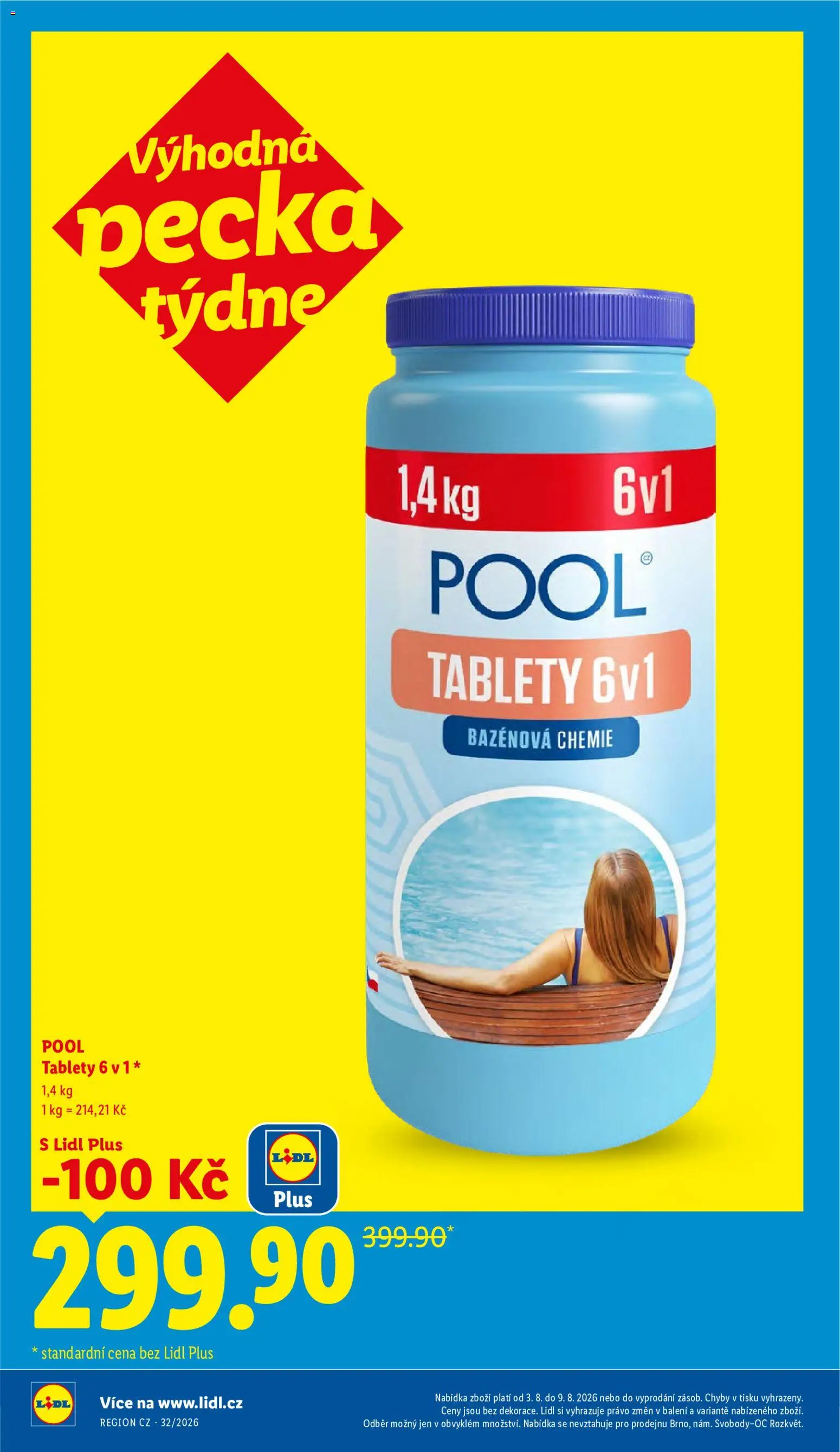 Lidl leták od 03.08.2026 | Strana: 10 | Produkty: Bazénová chemie