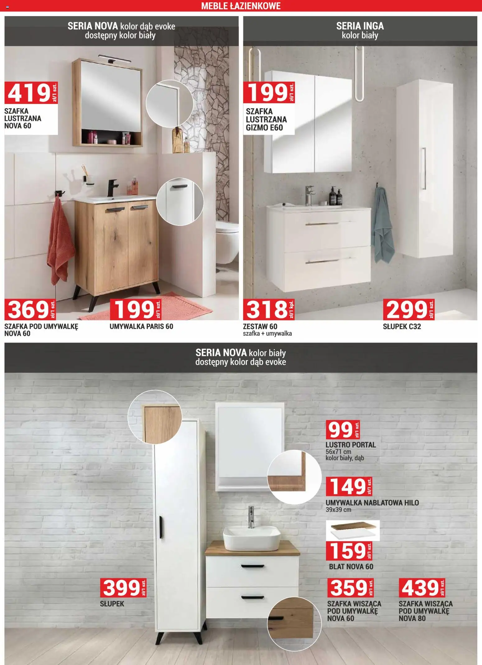 Merkury Market gazetka od 01.11.2026 | Strona: 64 | Produkty: Umywalka, Lustro
