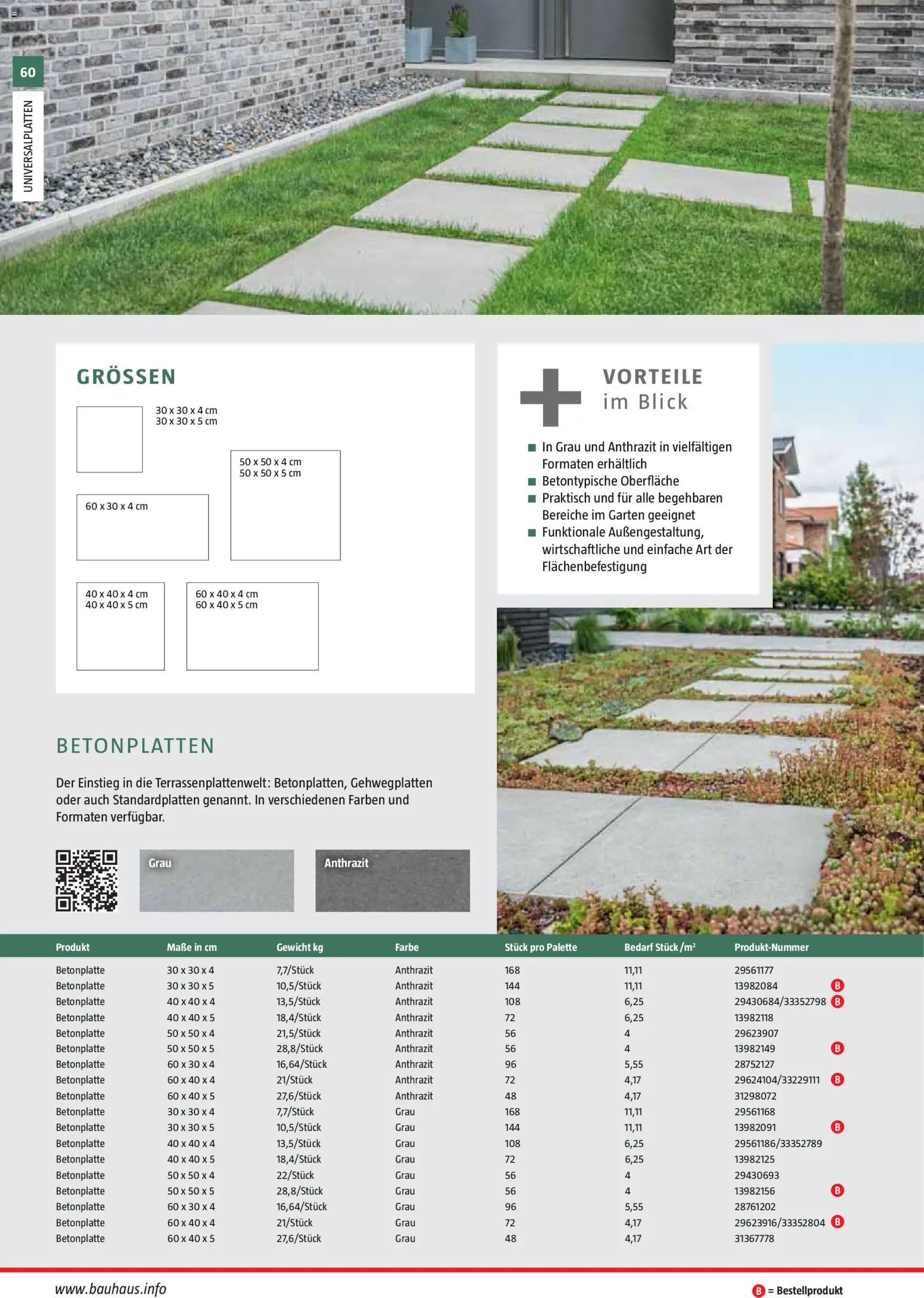 Bauhaus Gartenbaumaterialien gültig ab 01.04.2026 | Seite: 60 | Produkte: Gewicht